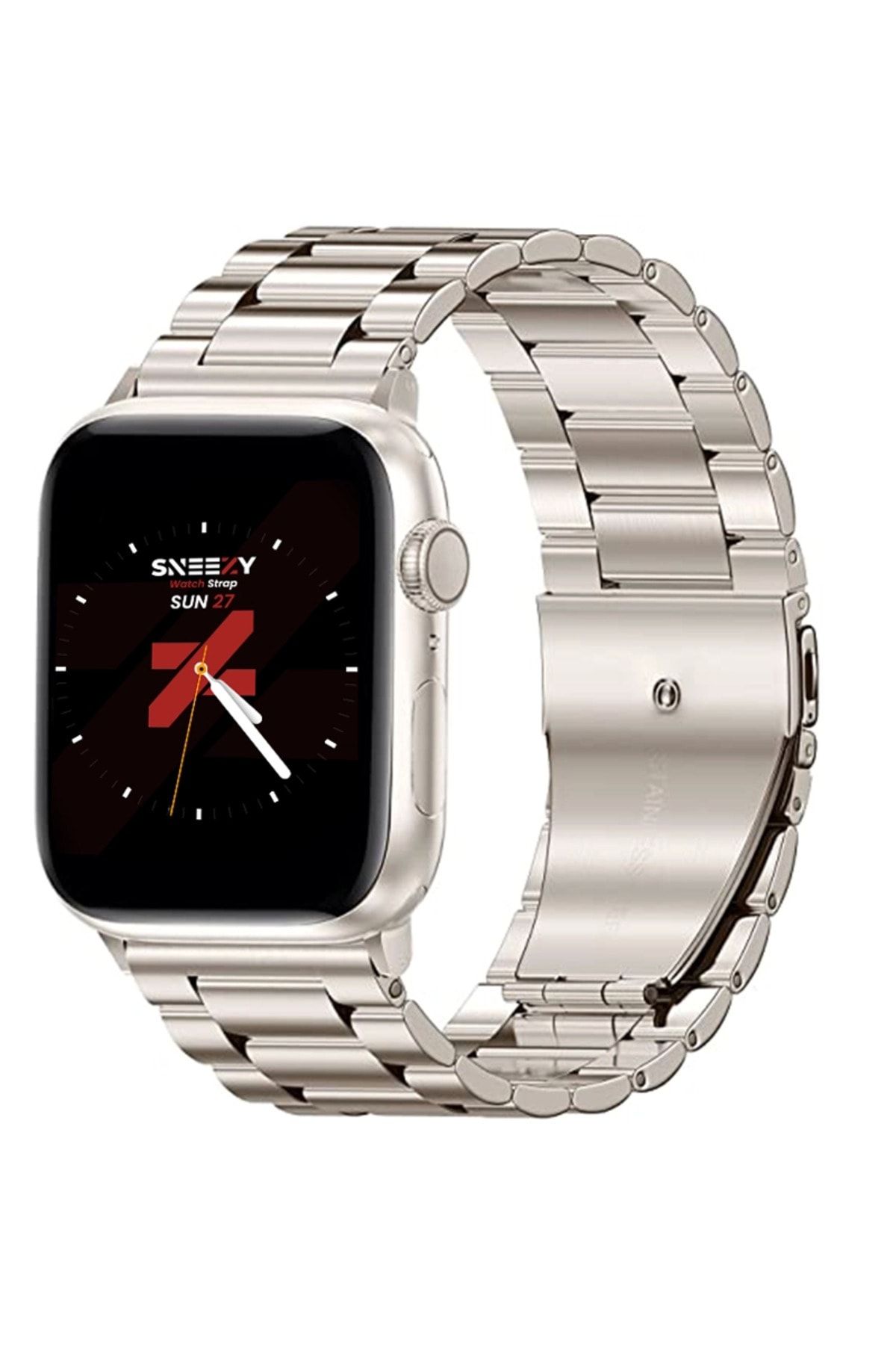Sneezy Ironweft Cast Steel Metal Band Compatible for Apple Watch