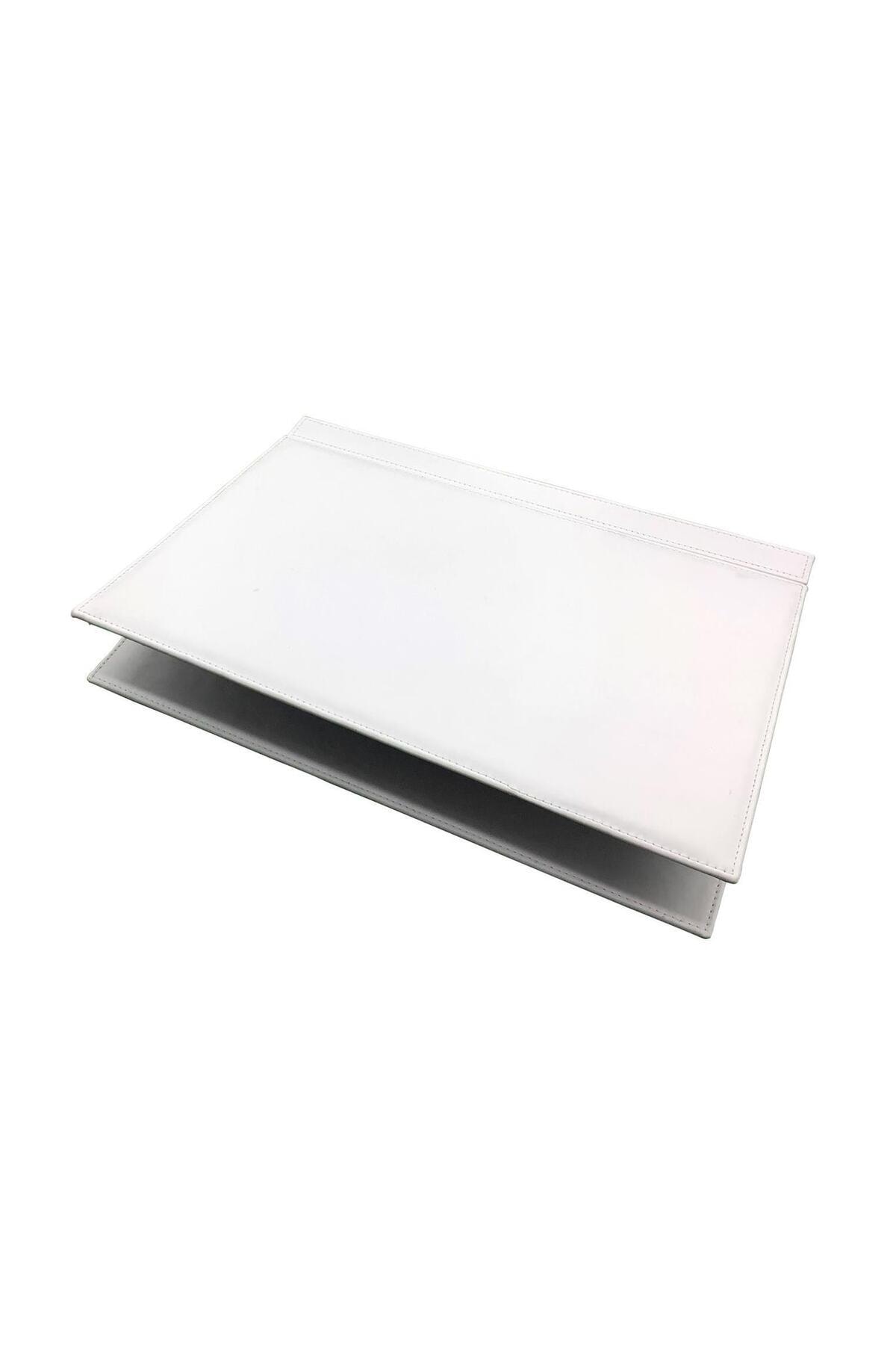 inn design Sümen Tek Parça Kapaklı Ab-I Hayat Dokulu Beyaz Ts-1143