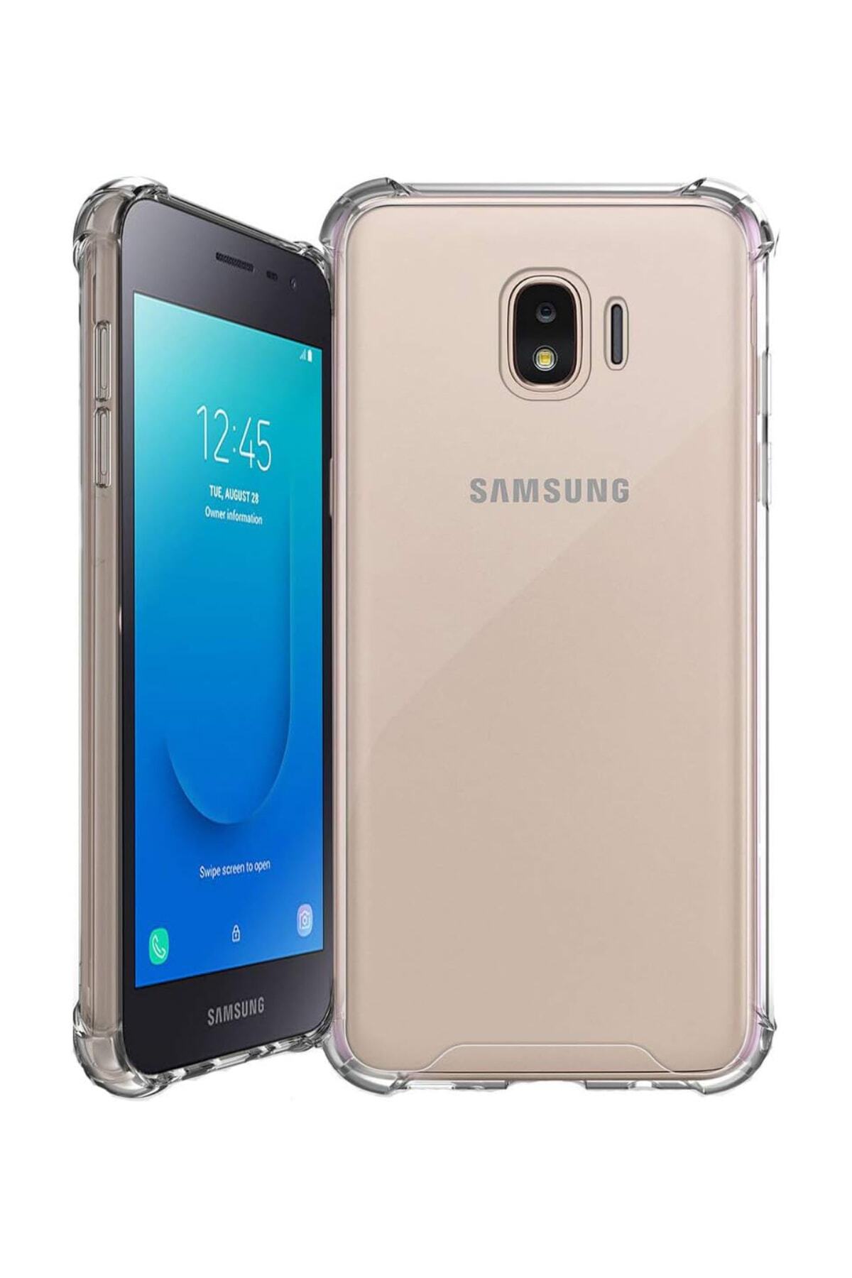 Samsung Galaxy J2 Kapak Airbag Antishock Köşe Korumalı Şeffaf Silikon Kılıf