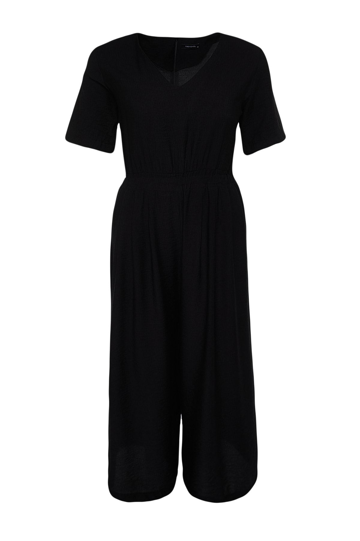 Trendyol Curve-Schwarzer Overall mit Taillendetails TBBSS22BG0017 6