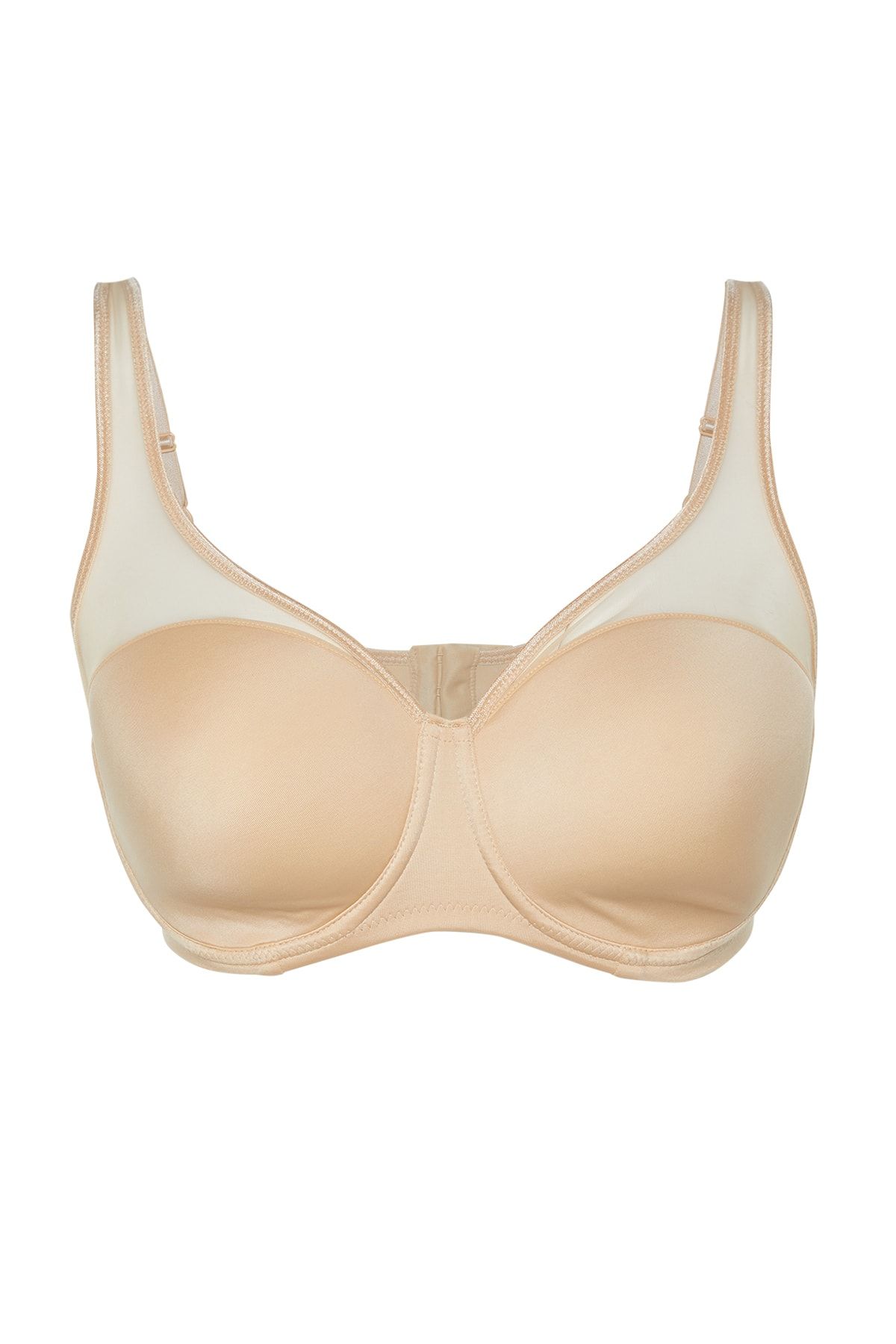 Trendyol Curve-Plus Size BH mit Raffung und Mesh-Details – festes Finish, bügelbar TBBAW23CW00004 6