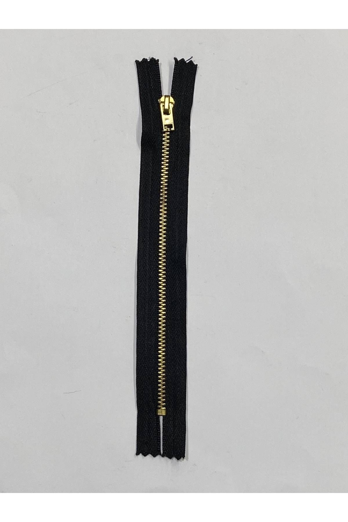 Jeans zipper / iron tooth trouser zipper / black gold teeth 16 cm