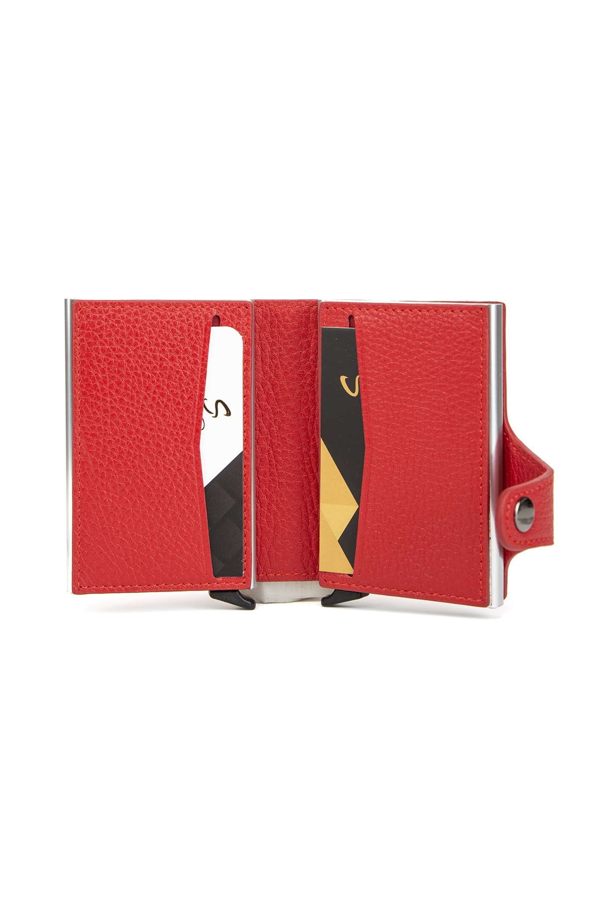 کیف پول مردانه قرمز Sevinç Çanta | sc615 اورجینال - تصویر 3