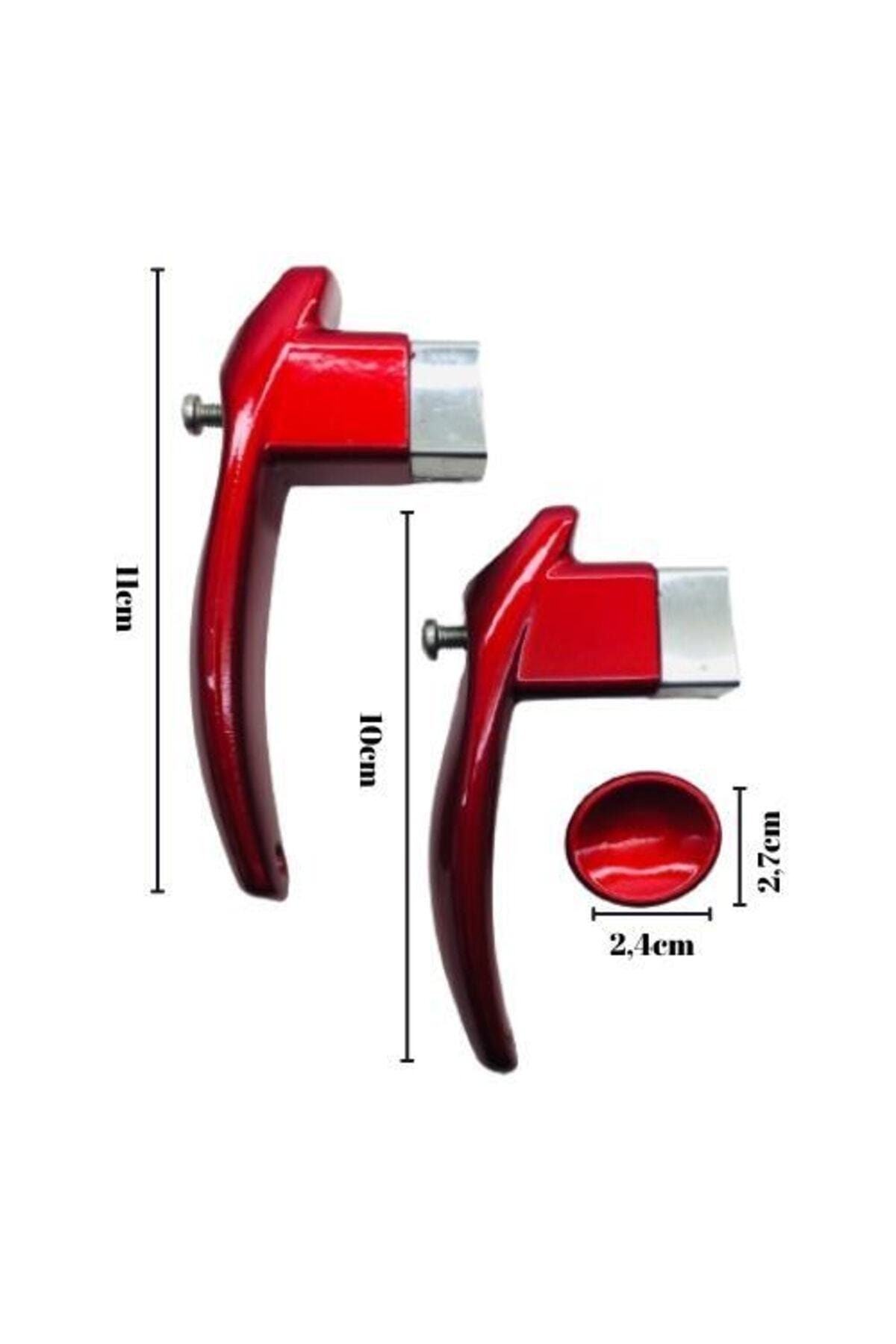 Sultanoğlu-Teapot Handle Set Handle Set Square Bright Red 2