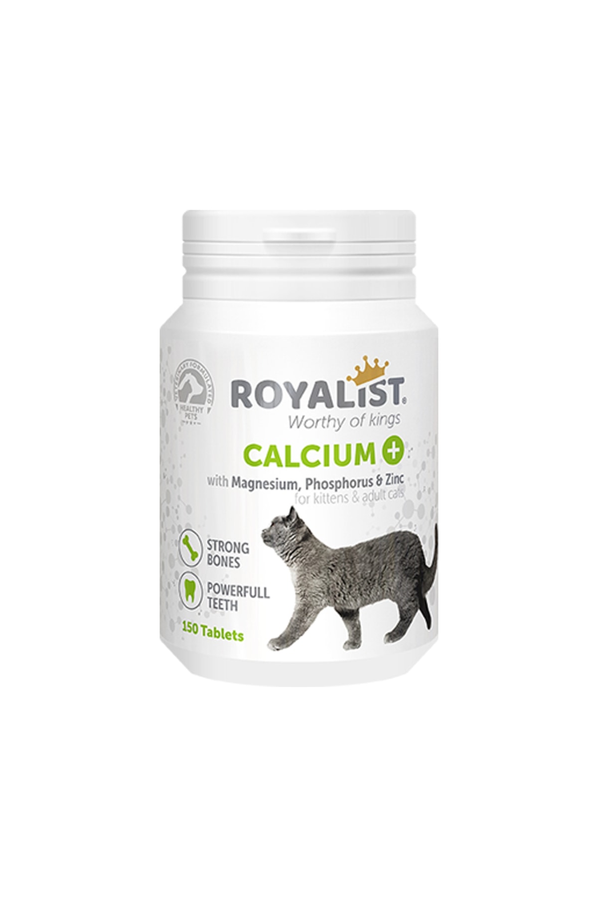 akçakoyunlu Royalist Calcium Kediler İçin Kemik ve Diş Güçlendirici Tablet (150 Tablet)
