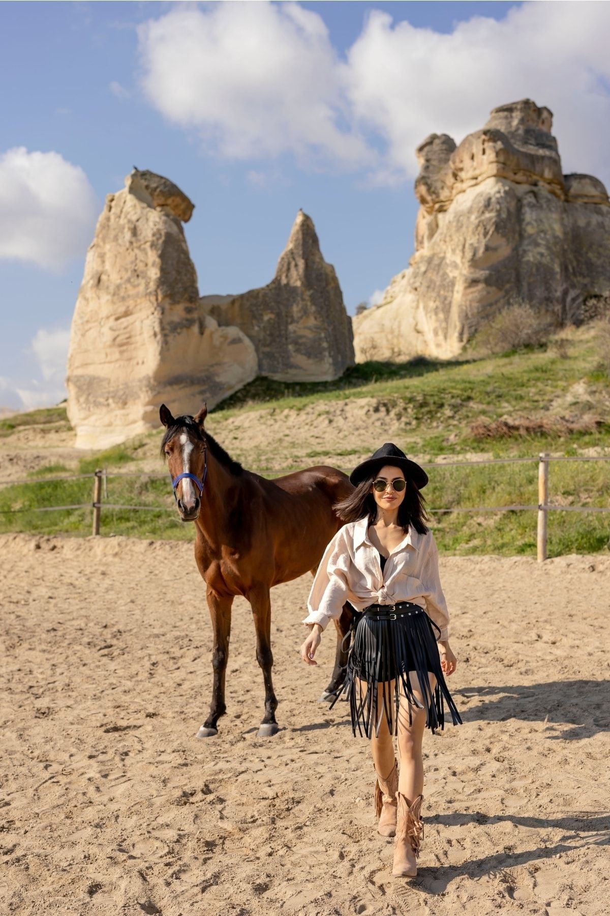 Sweet Demon-Stylish Leather Skirt with Tassels, Black Short Skirt, Women's Leather Black Skirt 5