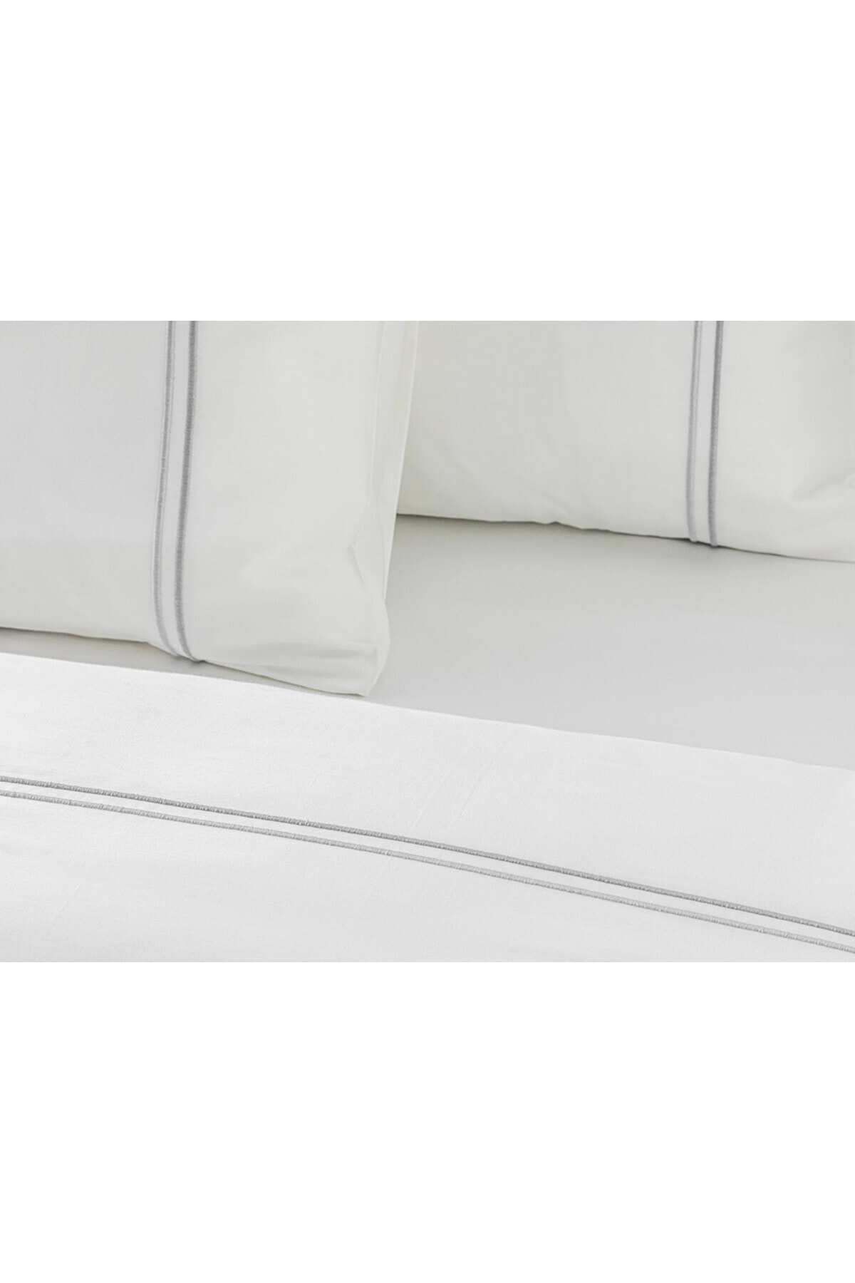 Freya Nakışlı Pamuk Saten Çift Kişilik Nevresim Takımı 200x220 Cm Beyaz TYC8J6GE7N168724924266508 - 