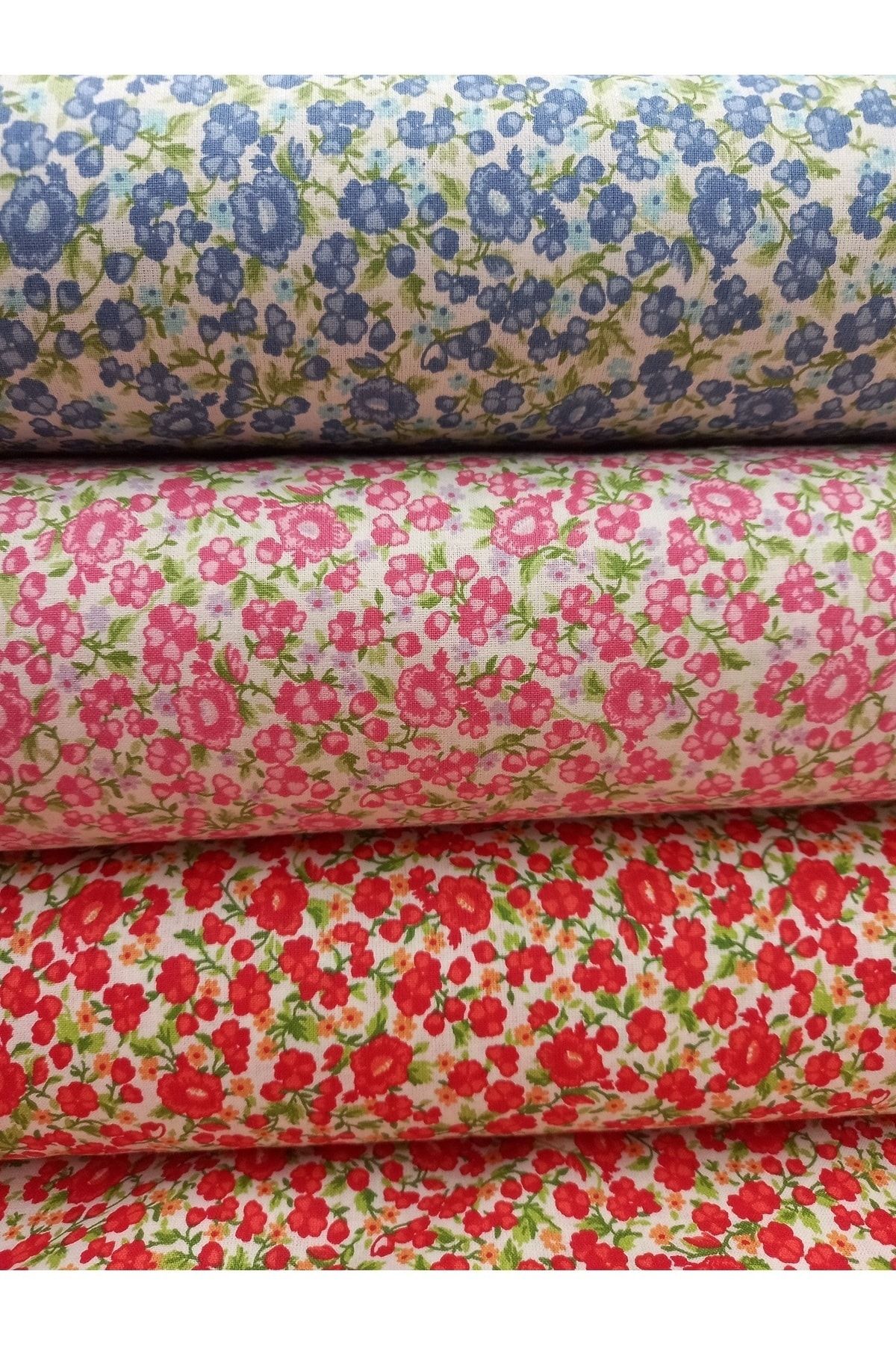 stay home-Floral Patterned Dress Skirt 100% Cotton Fabric Width 170cm 2