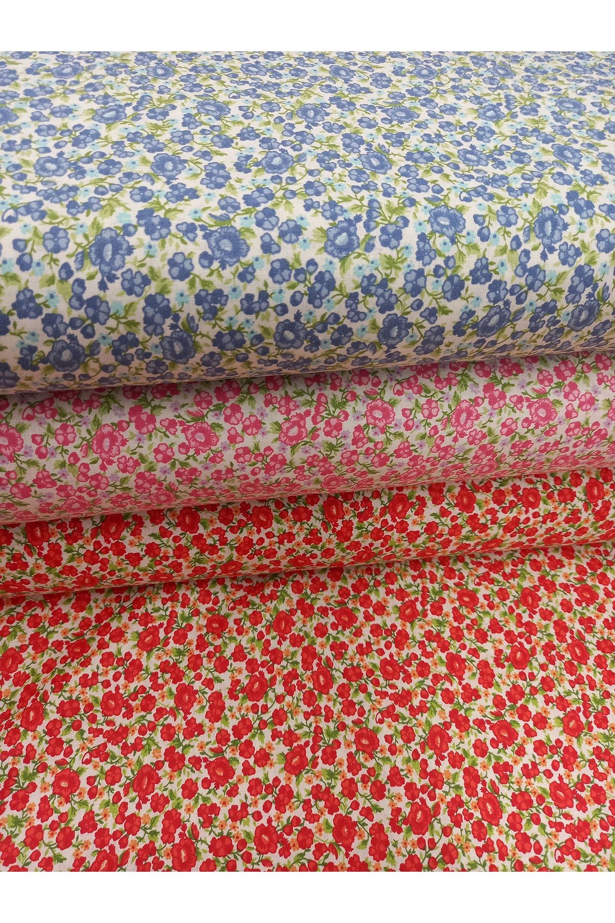 stay home-Floral Patterned Dress Skirt 100% Cotton Fabric Width 170cm 4
