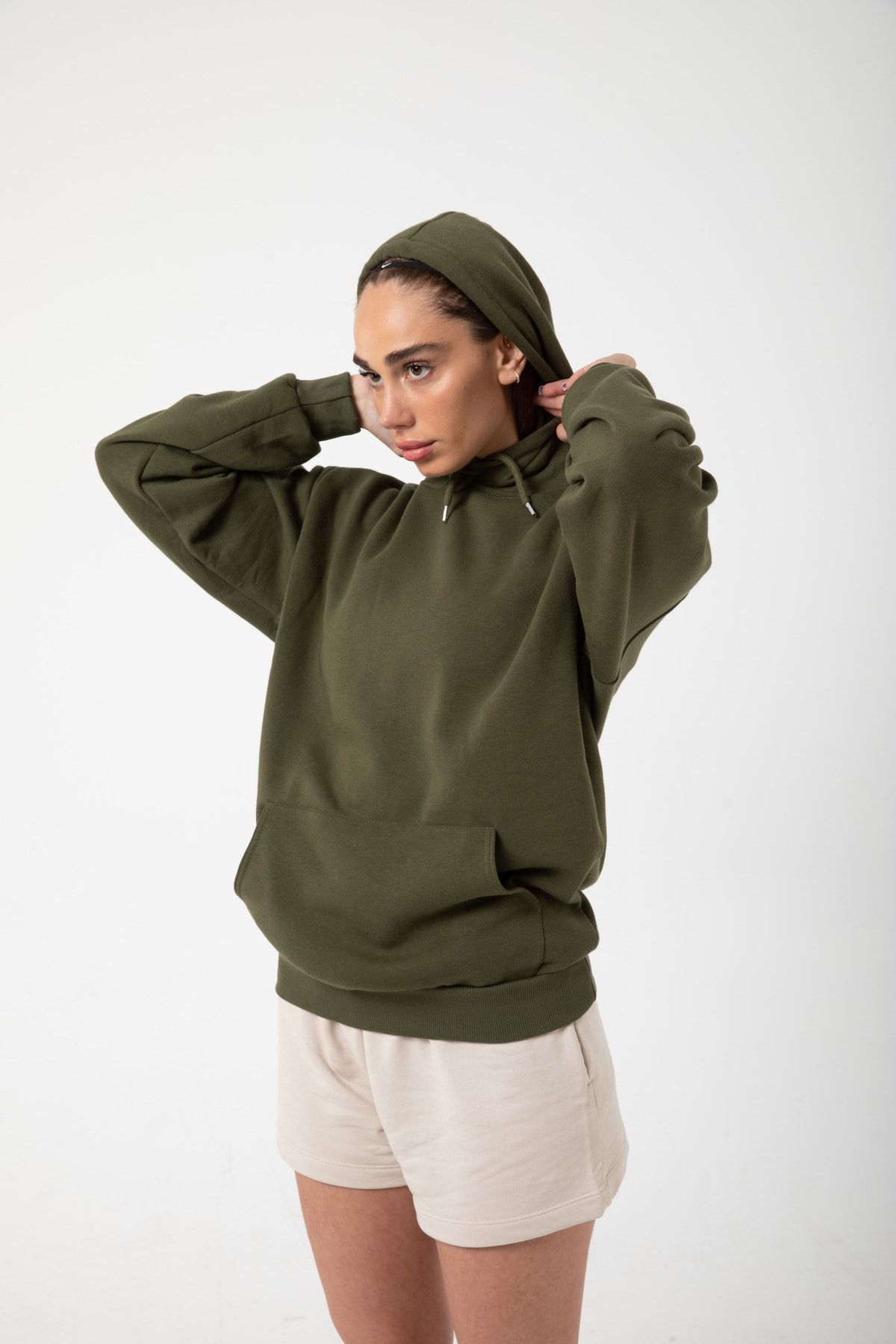 Khaki green sweatshirt outlet womens
