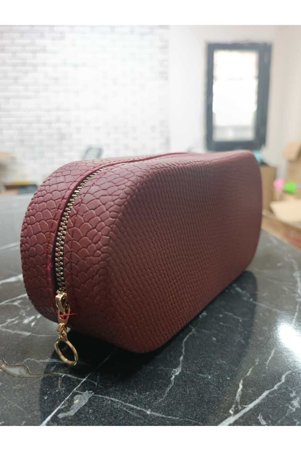 Burgundy 2025 makeup bag