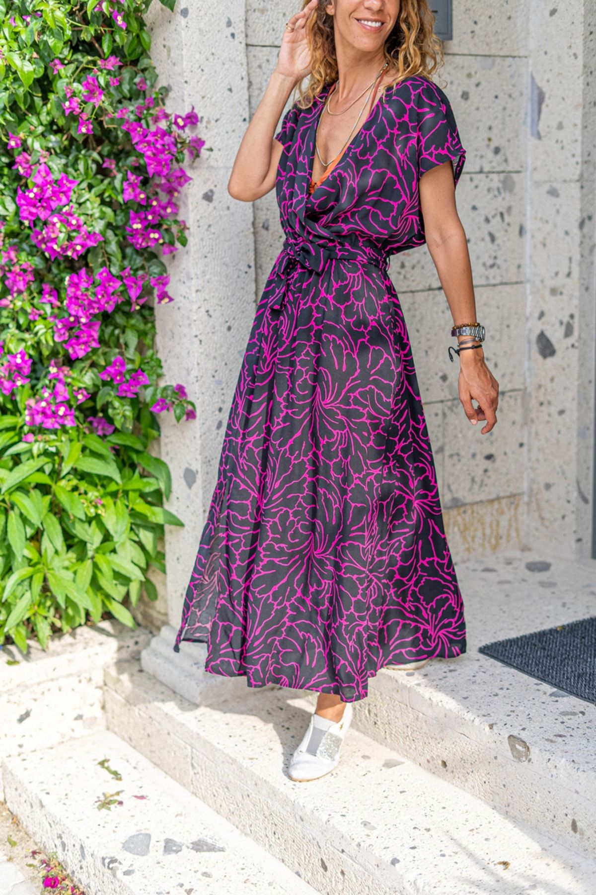 Double front hotsell slit dress