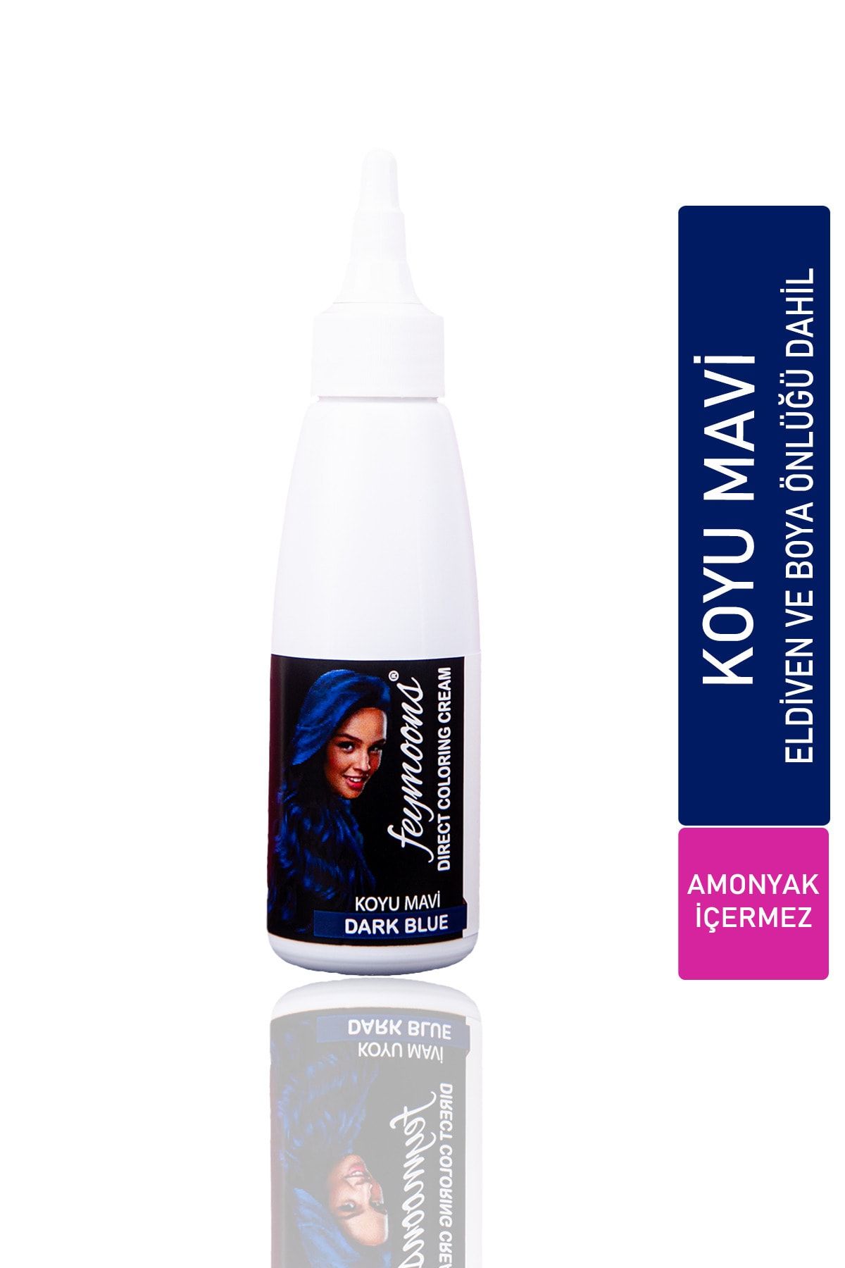 Feymoons Yarı Kalıcı Saç Boyası Koyu Mavi 120ML FEYBOYA1009