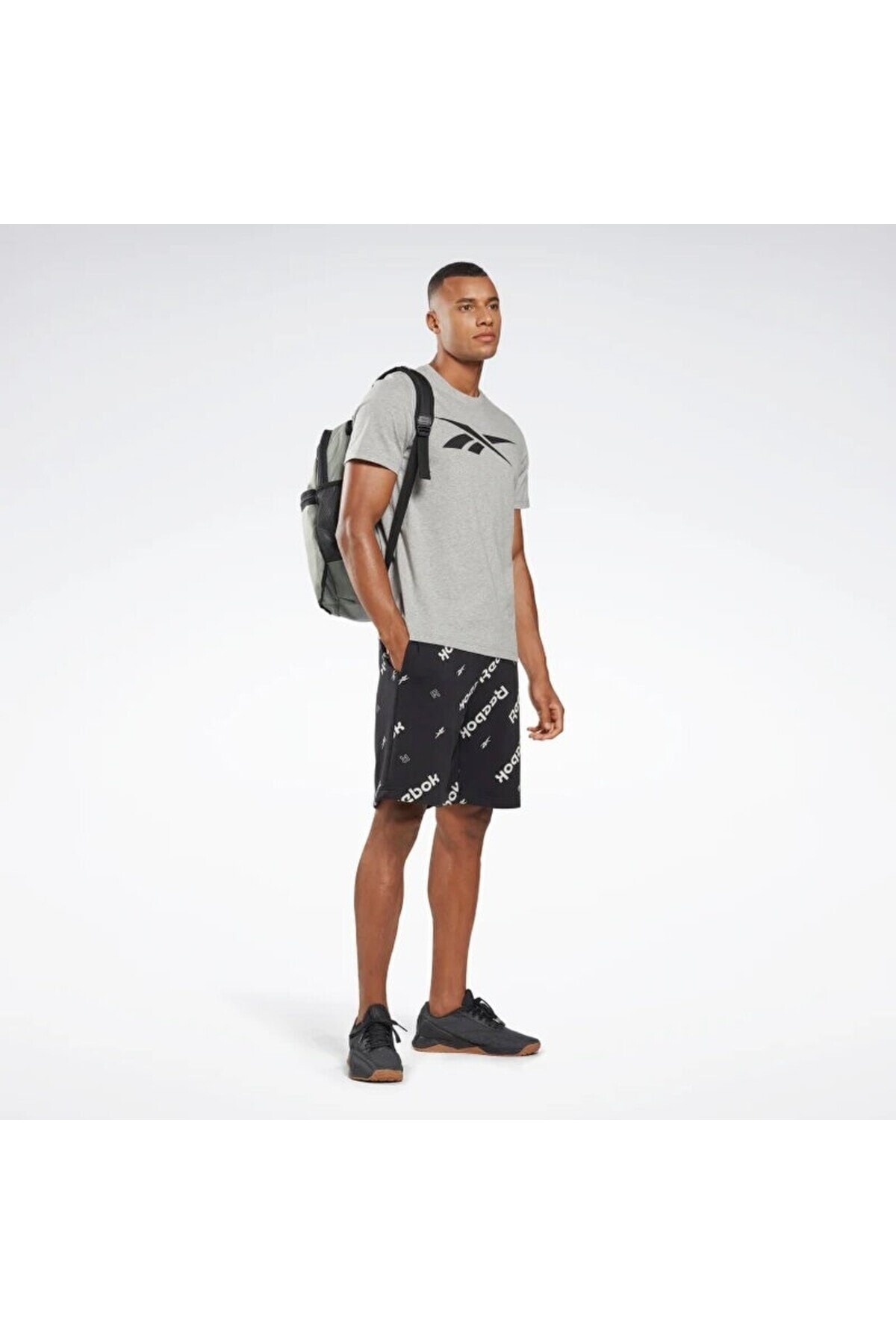 تیشرت مردانه خاکستری ریباک | 02-HD4000-2 اورجینال - تصویر 2