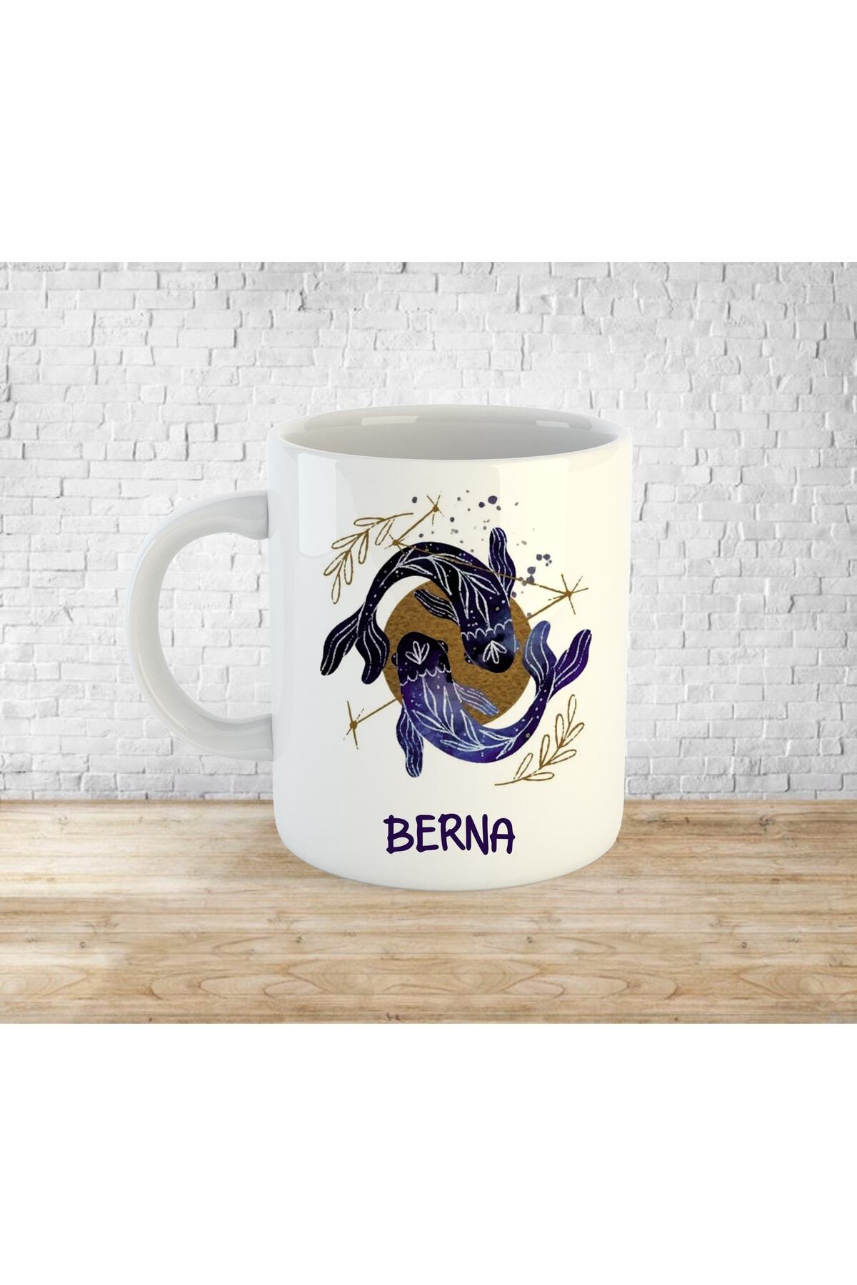 Zodiac Pisces Printed Ceramic Tea Coffee Mug - Machine Washable