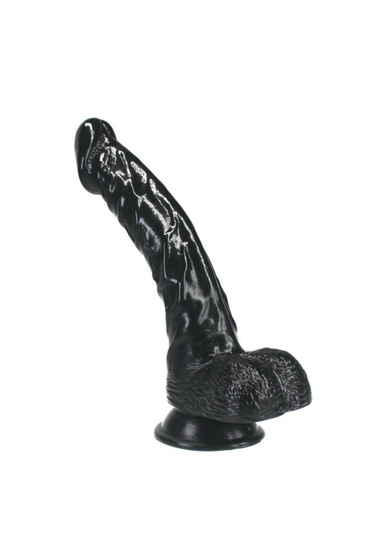 Vajinal Olarak Kullanılan 22 Cm Esnek Ve Bükülebilir Testisli Yapay Penis 3