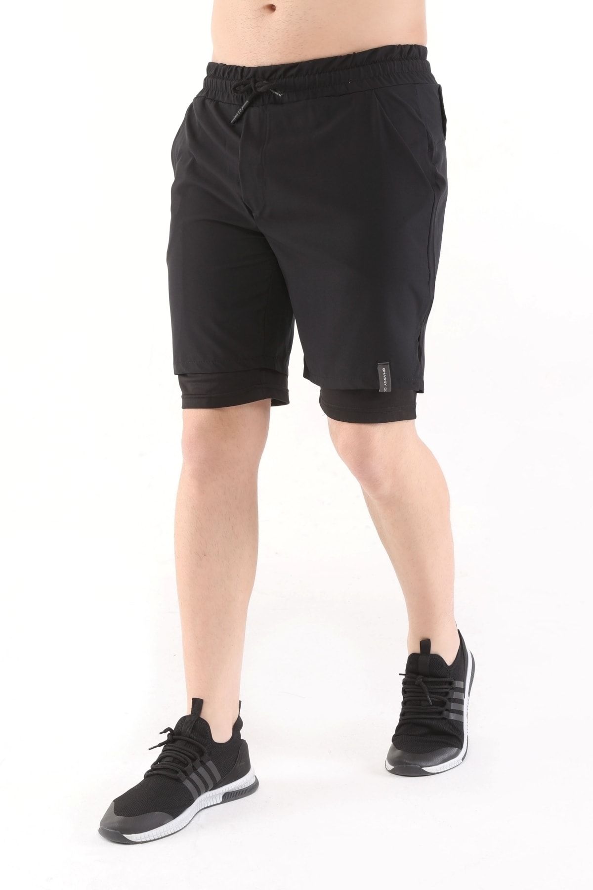Erkek Running Hızlı Kuruma Micropoly Antrenman Halısaha Fitness Kısa Taytlı Outdoor Şort