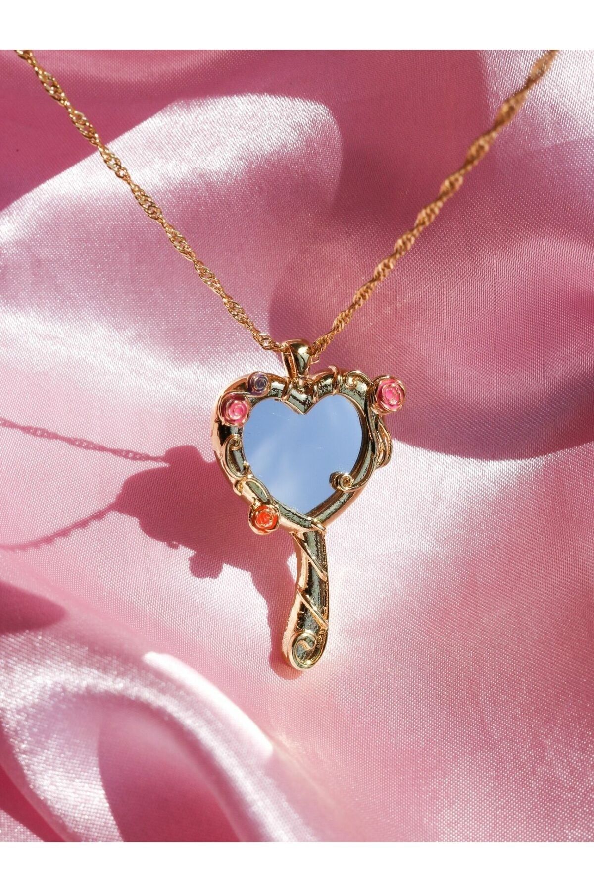 Reorah Collection Diamond Castle Mirror Necklace Diamond Castle