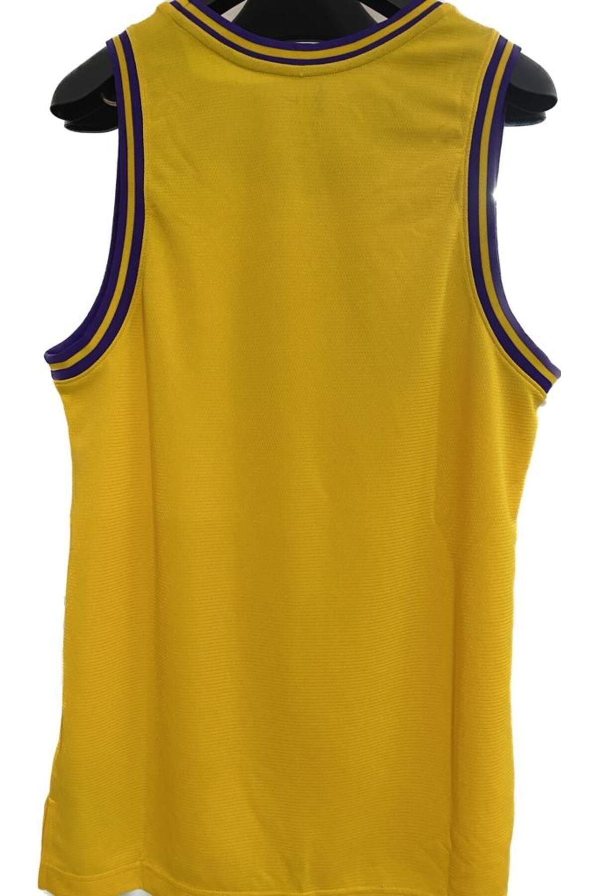 Nike Los Angeles Lakers Dri Fit NBA Men s Yellow Basketball Jersey