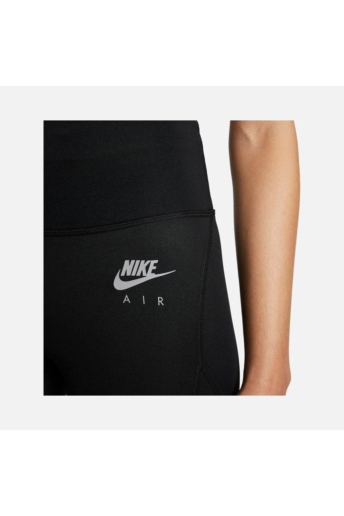 Nike Women's Dri-FIT Fold-Over Waist 7/8 Leggings DD4052-010 Black Size XS  New