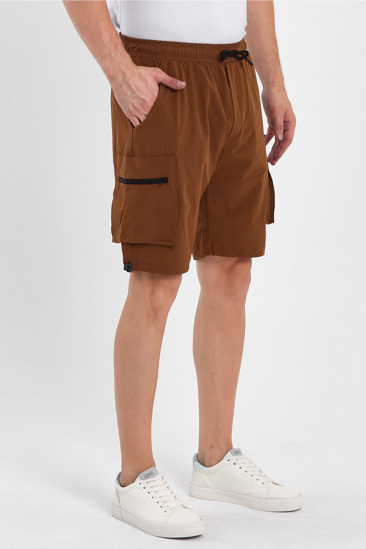 GENIUS Herren-Shorts mit Reißverschluss, Sport-Lycra-Outdoor-Bermuda-Tasche,  Capri-Sport-Shorts - Trendyol