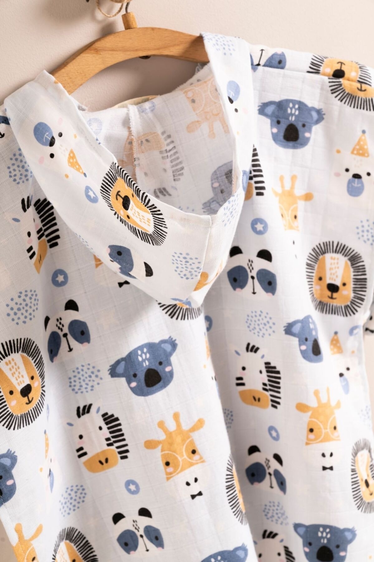 Melomio Baby Kids Organik Müslin Panço Bebek Çocuk Plaj Panço Koala fotoğrafı 3 (önizleme)