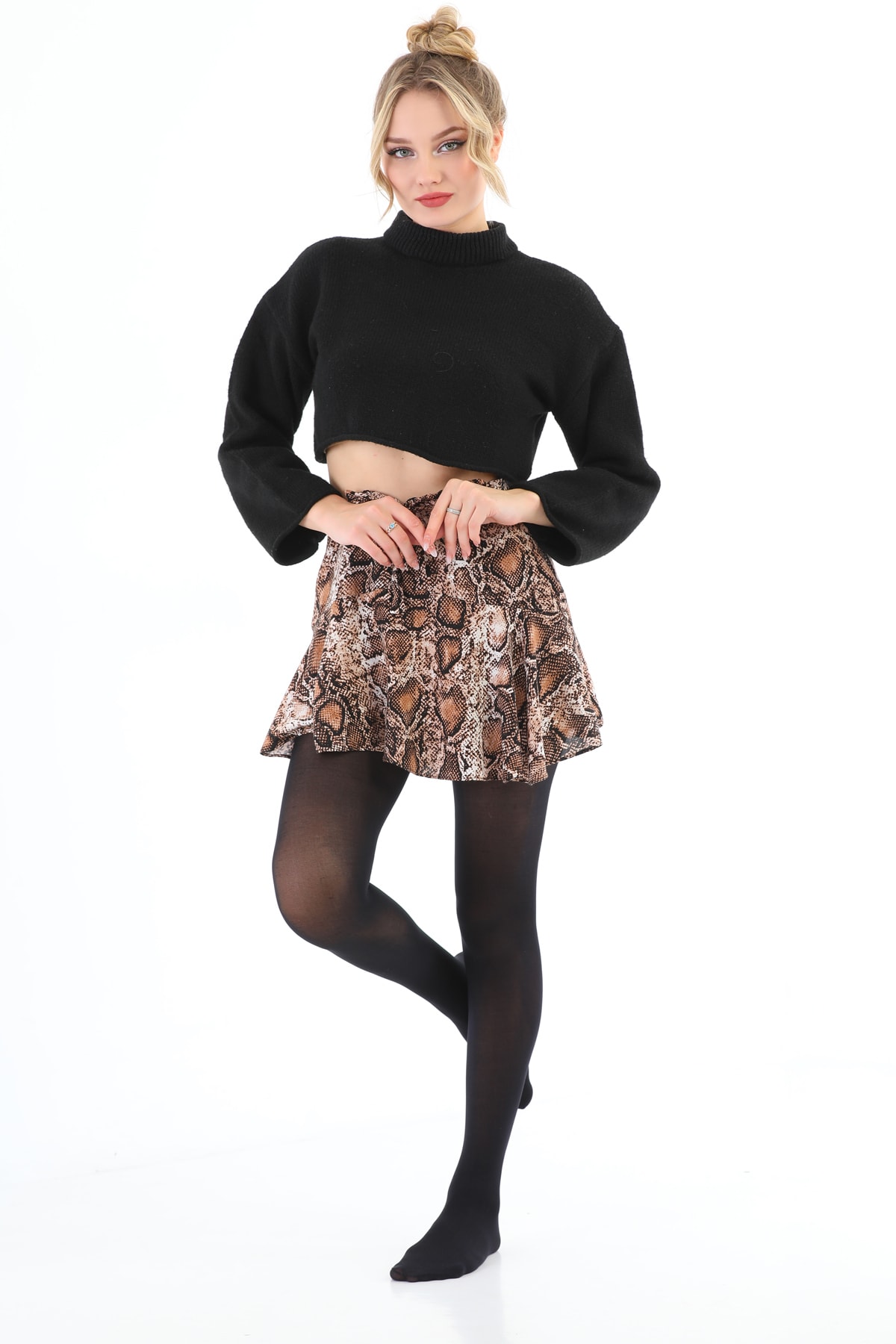 Micro 40 Den Black Pantyhose Vegan Socks