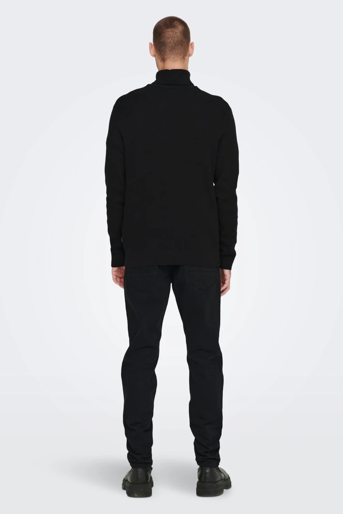 ژاکت مردانه یقه بافتنی Noos Onsphil Reg 12 Struc - OS22023202 Dark Navy Only & Sons