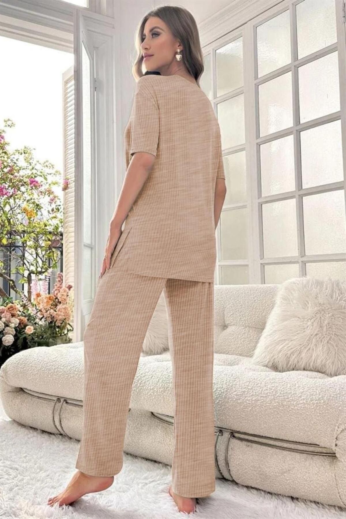Cream pj sales set