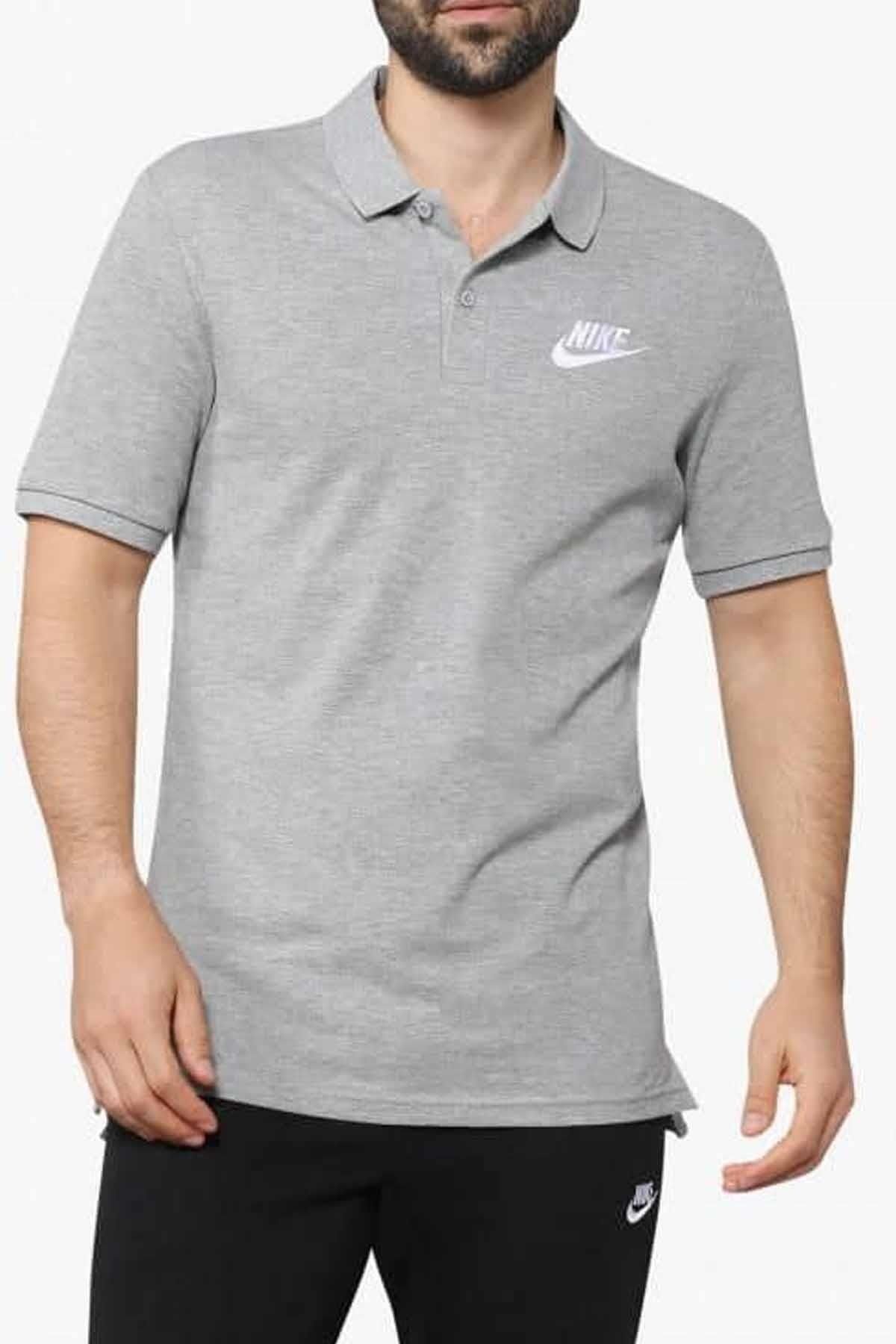 Grey nike 2025 polo shirt