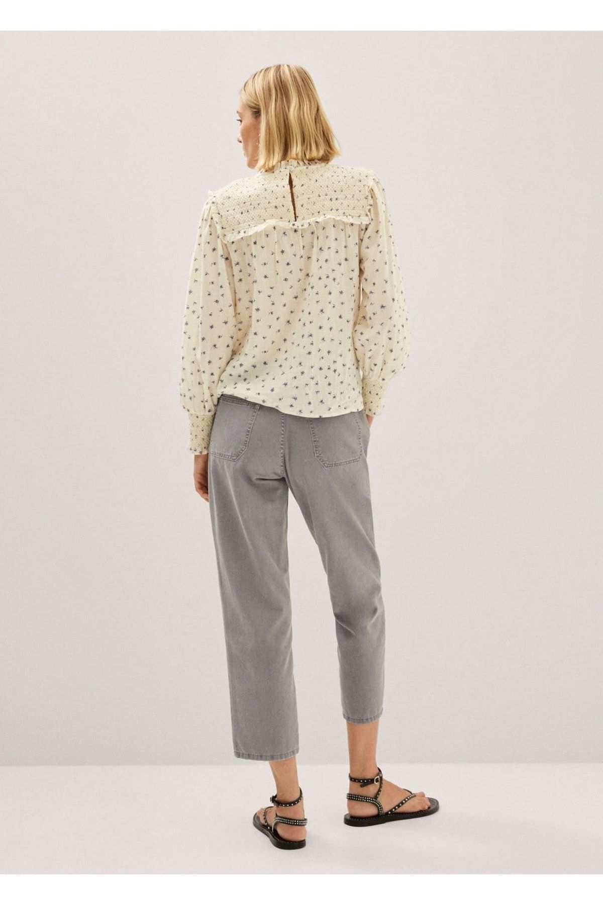 Yüksek Bel Slouchy Jean Pantolon