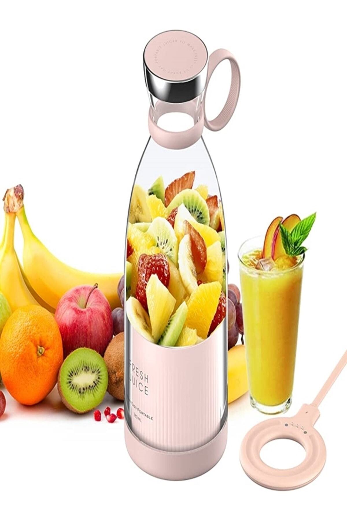 Fırtına Ticaret Taşınabilir Mini Hızlı Blender 350ml Meyve Sıkacağı