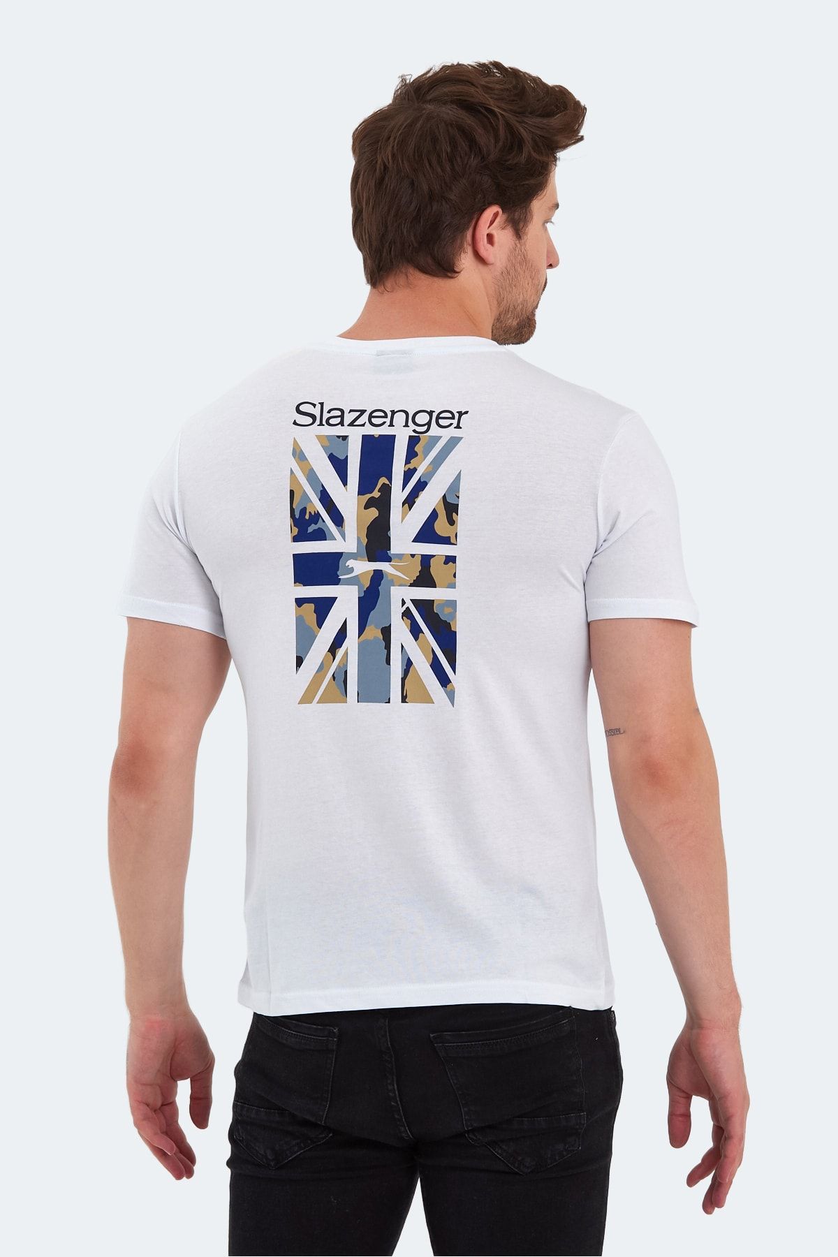 تی شرت آستین کوتاه مردانه PACET سفید Slazenger