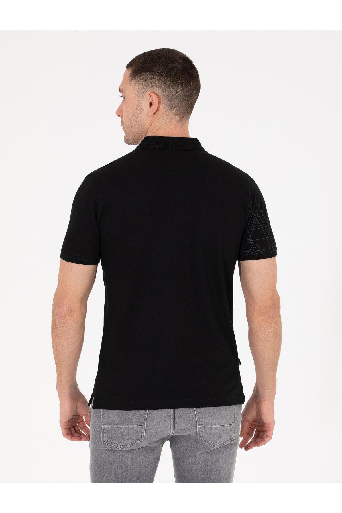 تیشرت یقه پلو مردانه هندسی آستین کوتاه | پیر کاردین Pierre Cardin G021SZ011.000.1588960 - تصویر 2