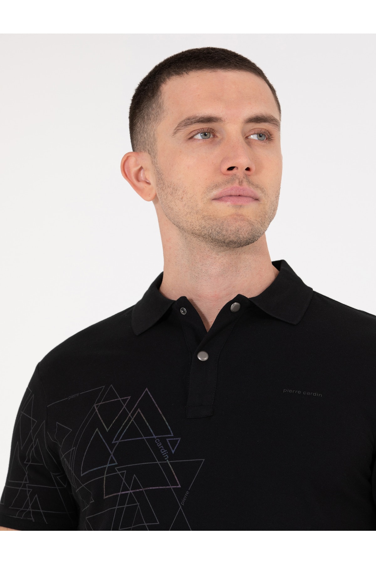 تیشرت یقه پلو مردانه هندسی آستین کوتاه | پیر کاردین Pierre Cardin G021SZ011.000.1588960 - تصویر 7