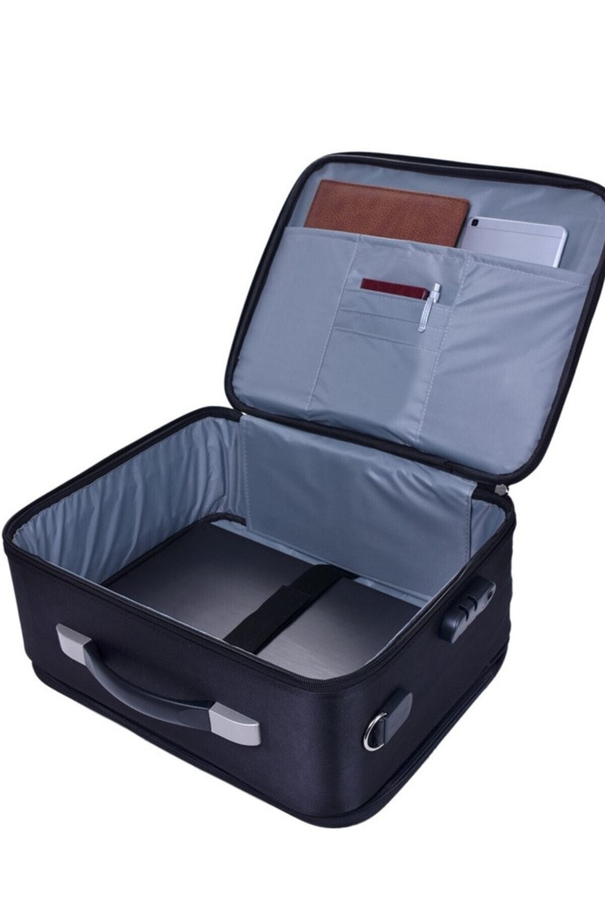 Çantaland  Lüx Kasalı Siyah Pilot, Evrak, Laptop, Notebook Çantası - Görsel 2