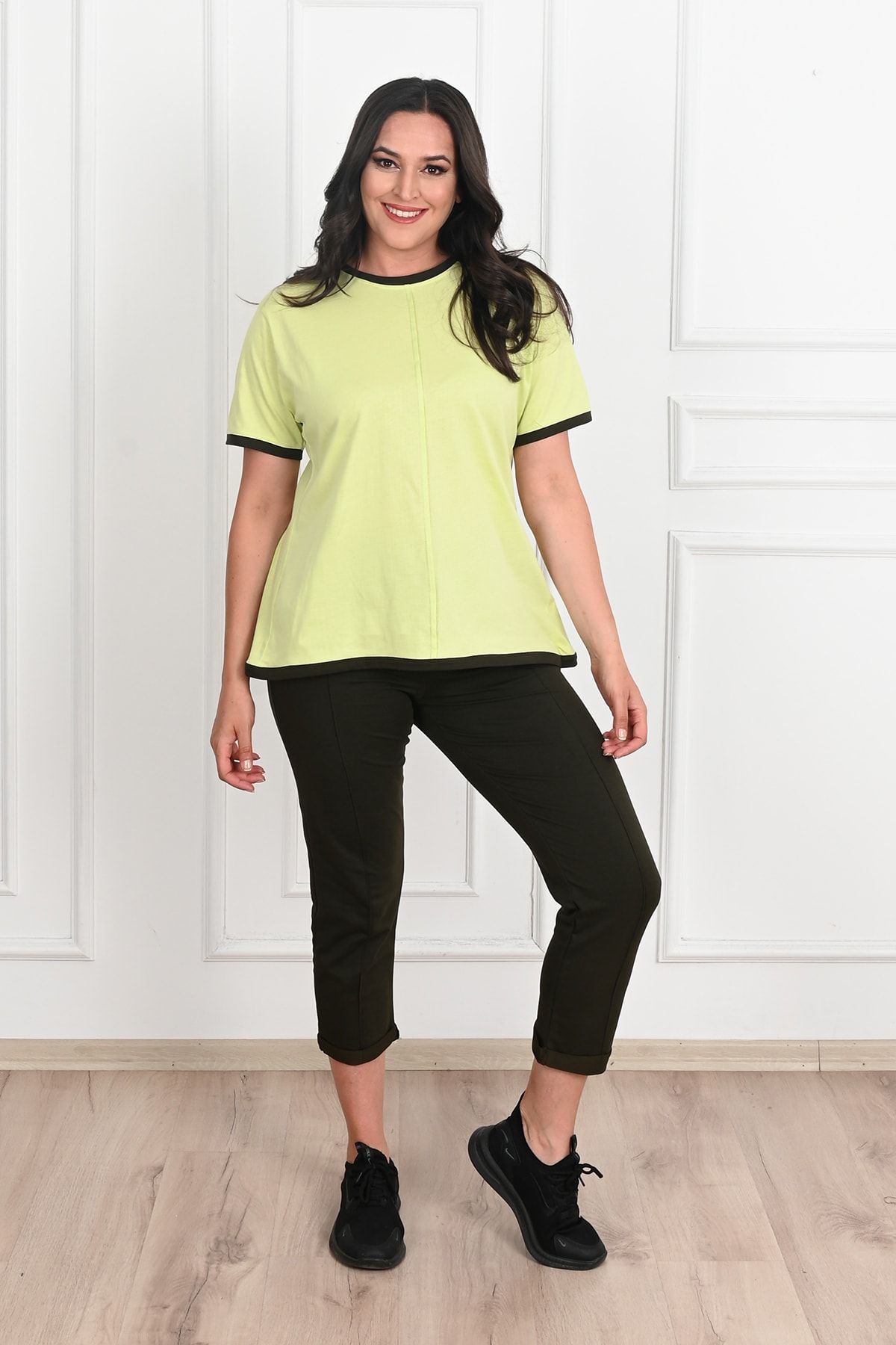 Koza Butik Set De Trening Pentru Femei De Mărime Mare, Cu Detaliu La Spate, 3804-23 Femeie - 2XL