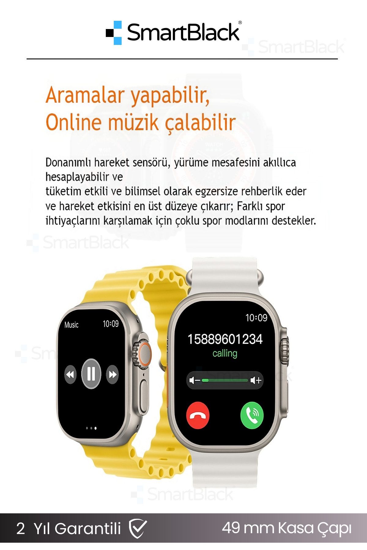 Watch 8 Akıllı Saat T800 Bluetooth Ultra Akıllı Saat Ios Ve Andorid Uyumlu Smartwatch 49 Mm Bildirim