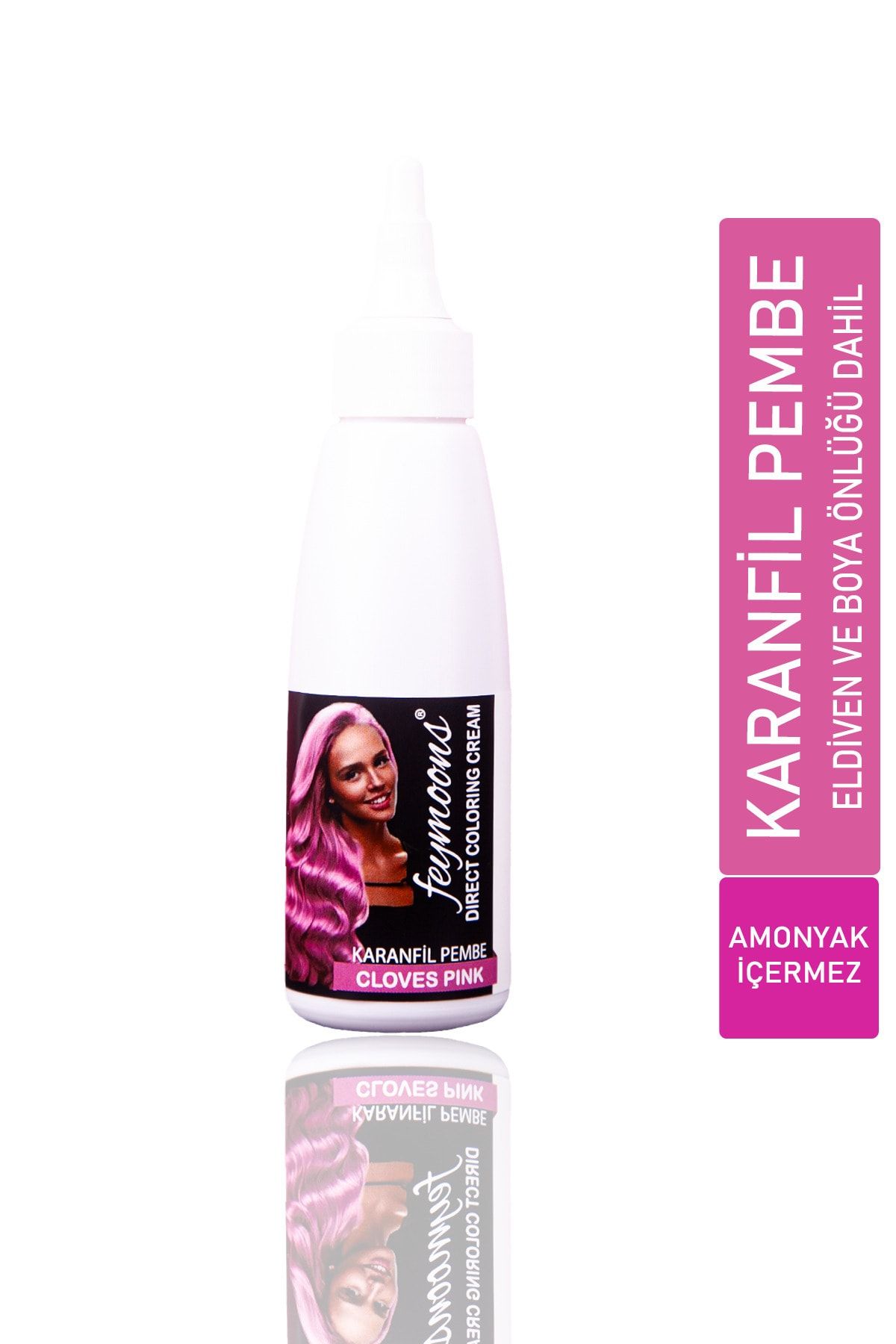 Feymoons Yarı Kalıcı Saç Boyası Karanfil Pembe 120ML FEYBOYA1013