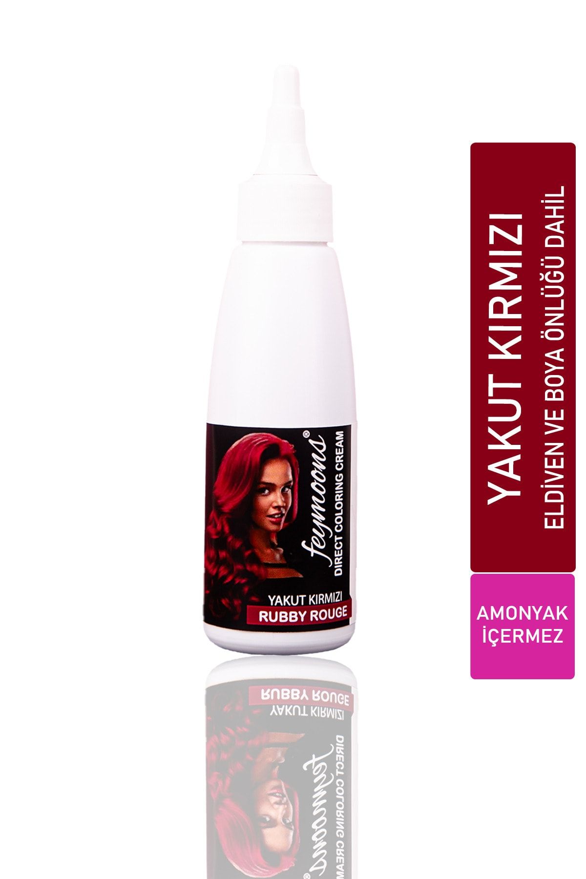 Feymoons Yarı Kalıcı Saç Boyası Yakut Kırmızı 120ML FEYBOYA1012