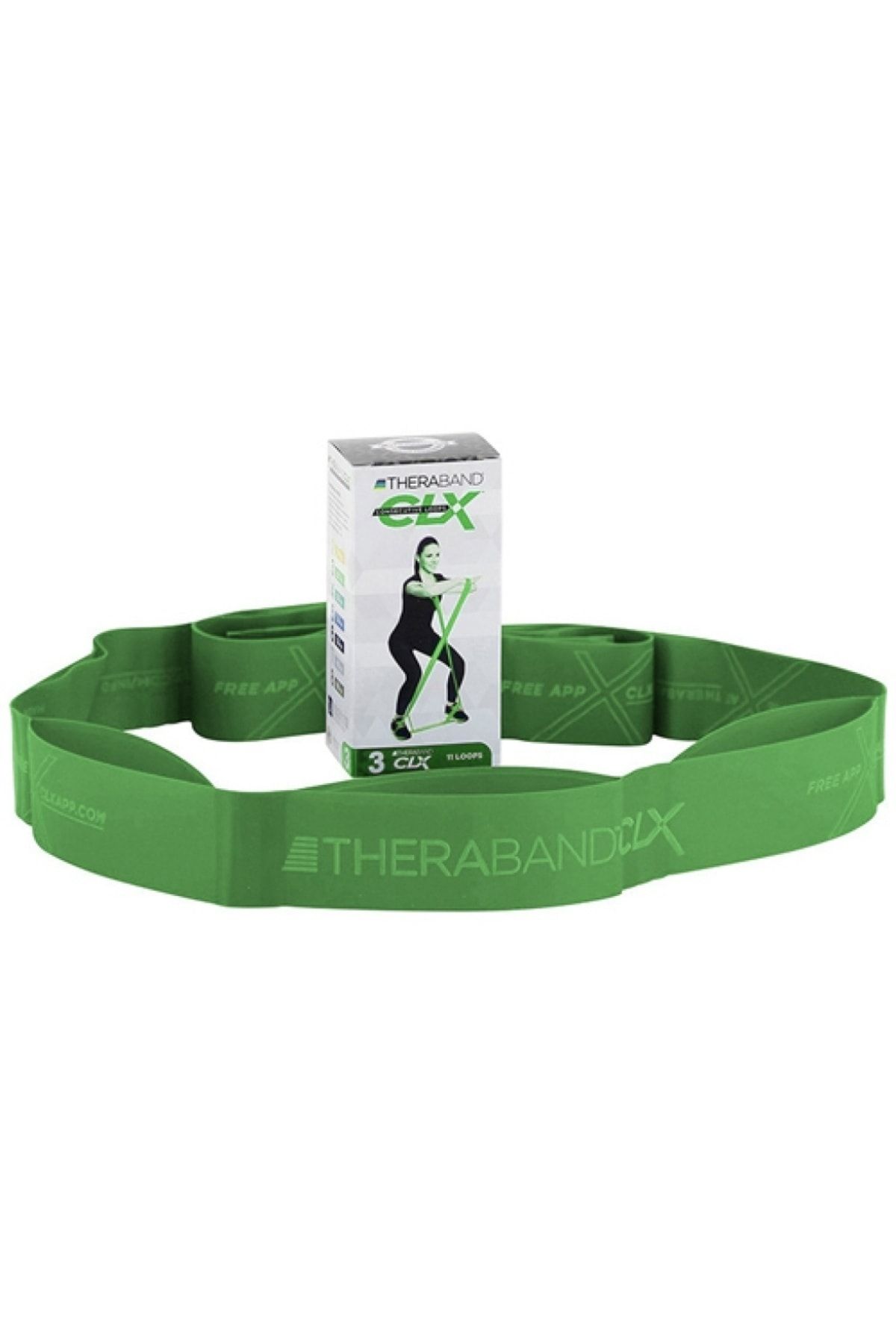 کش مقاومتی سبز clx grn 11 loop int'l باند Theraband