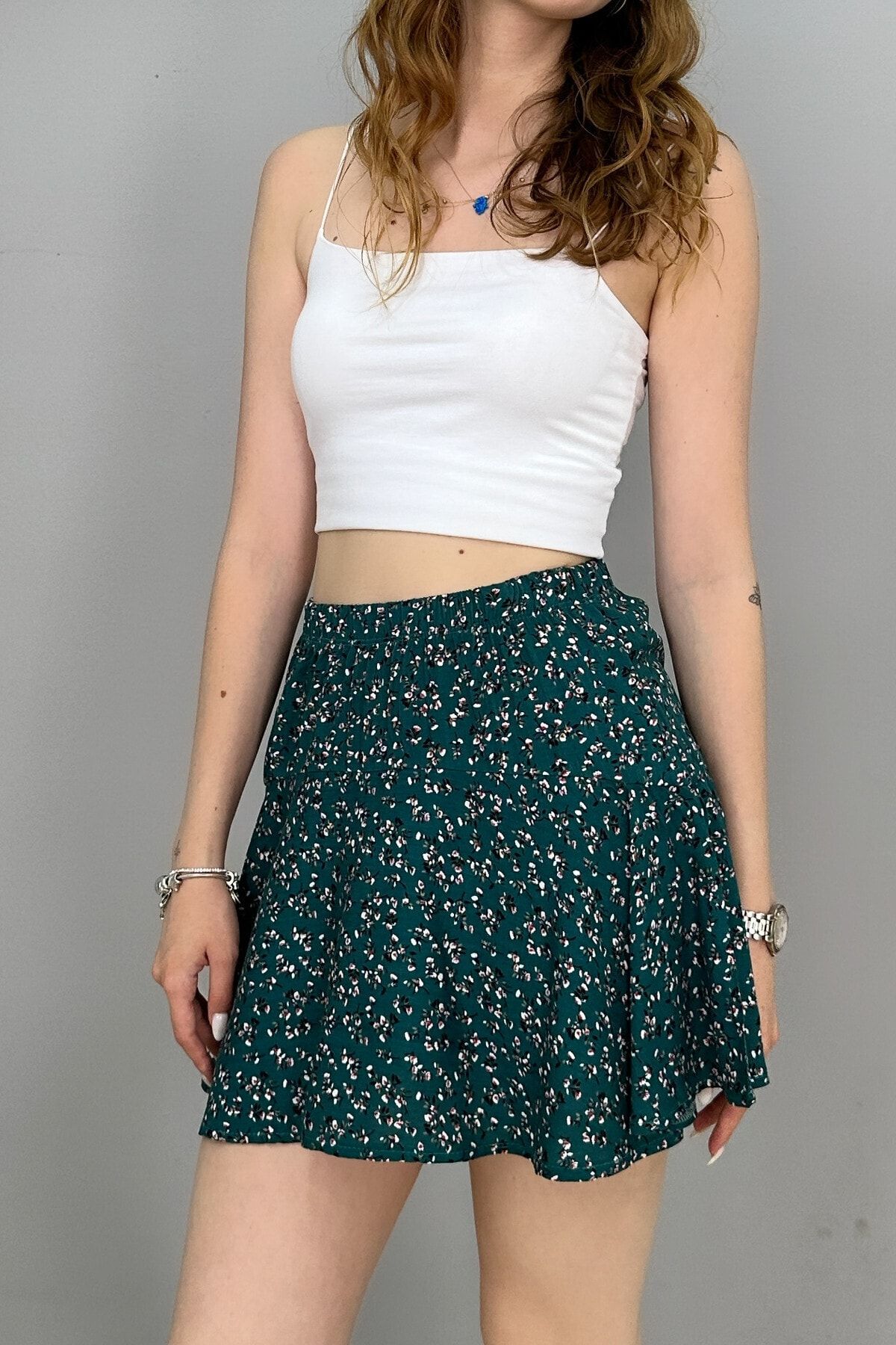 Delungra mini on sale skirt forest green