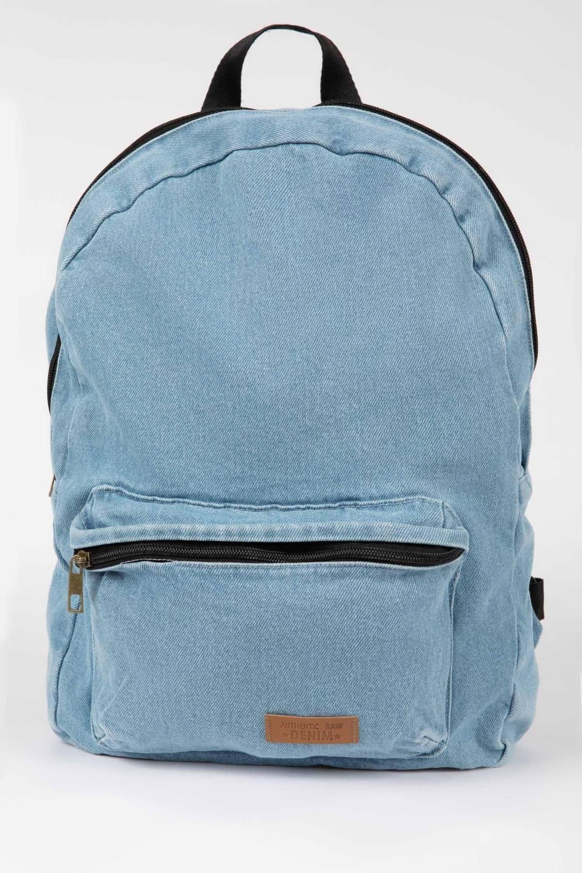 Defacto Unisex Jean School Backpack Trendyol