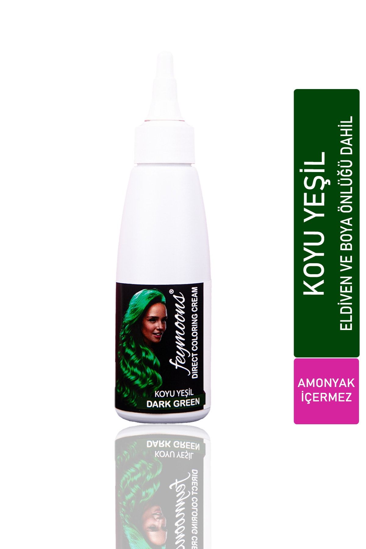 Feymoons Yarı Kalıcı Saç Boyası Koyu Yeşil 120ML FEYBOYA1019