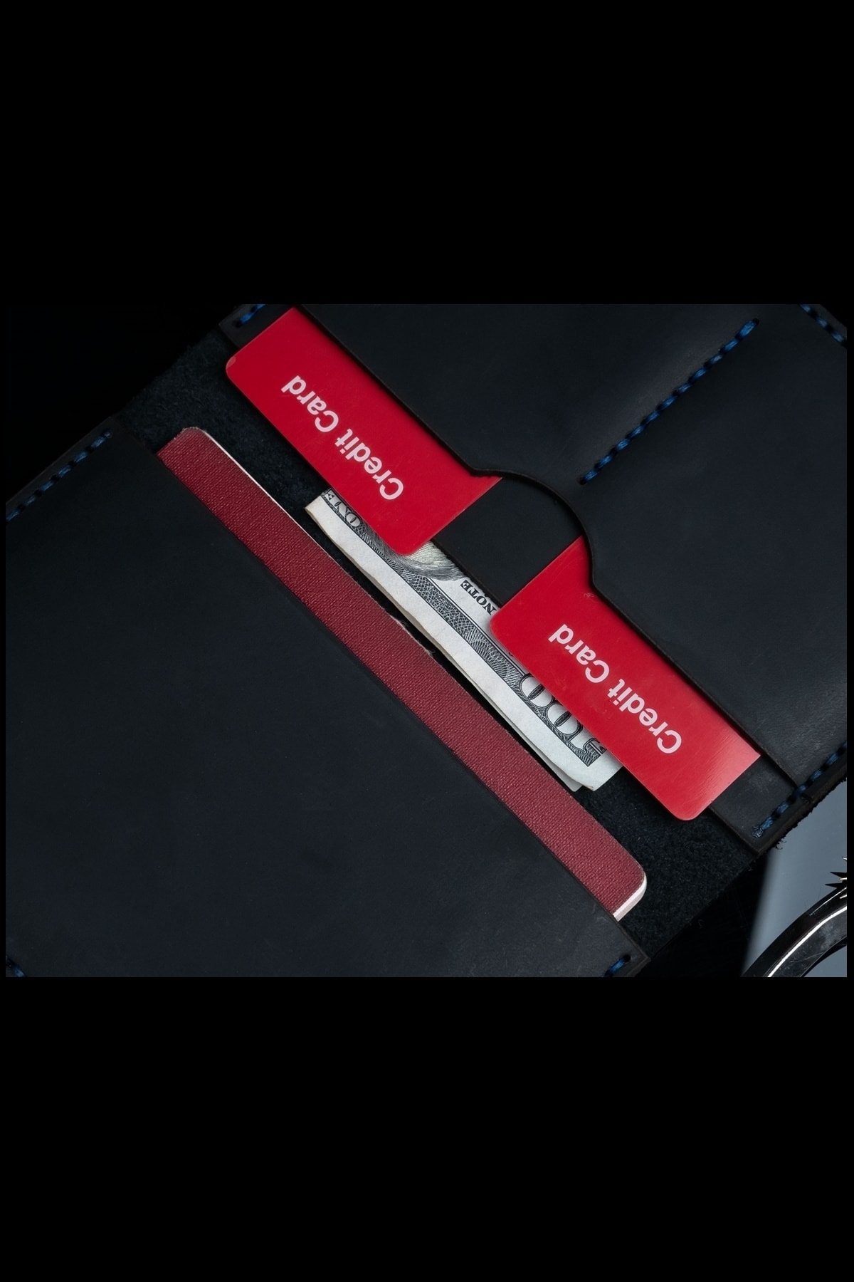 کیف پول مردانه مشکی Lost Slope | BYU56486864851 اورجینال - تصویر 4