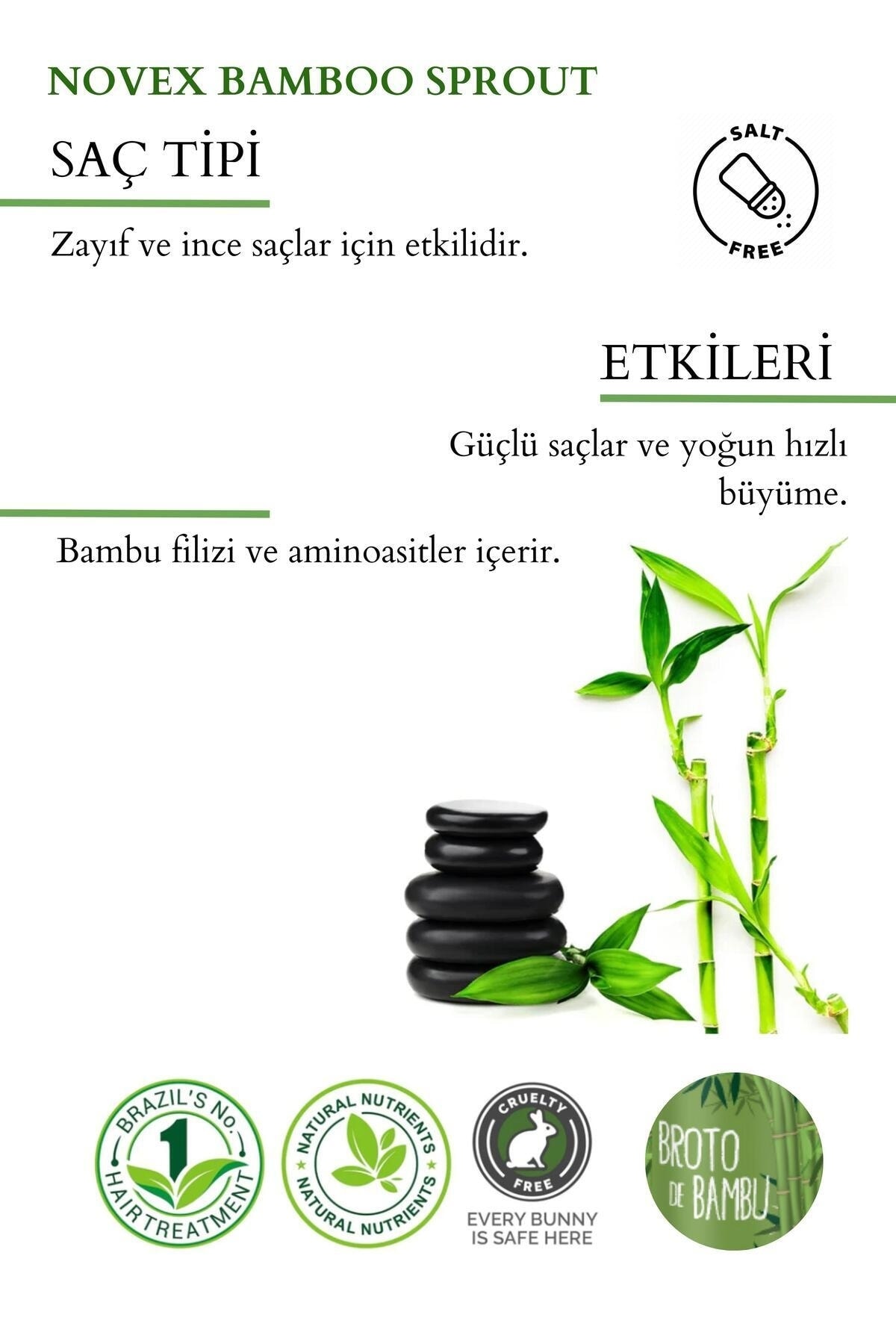 Bamboo Sprout - Zayıf Ve Kırılmış Saçlar Için Bambu Filizi Içeren Saç Maskesi 400g — 876120002596 — تصویر 3 از 4