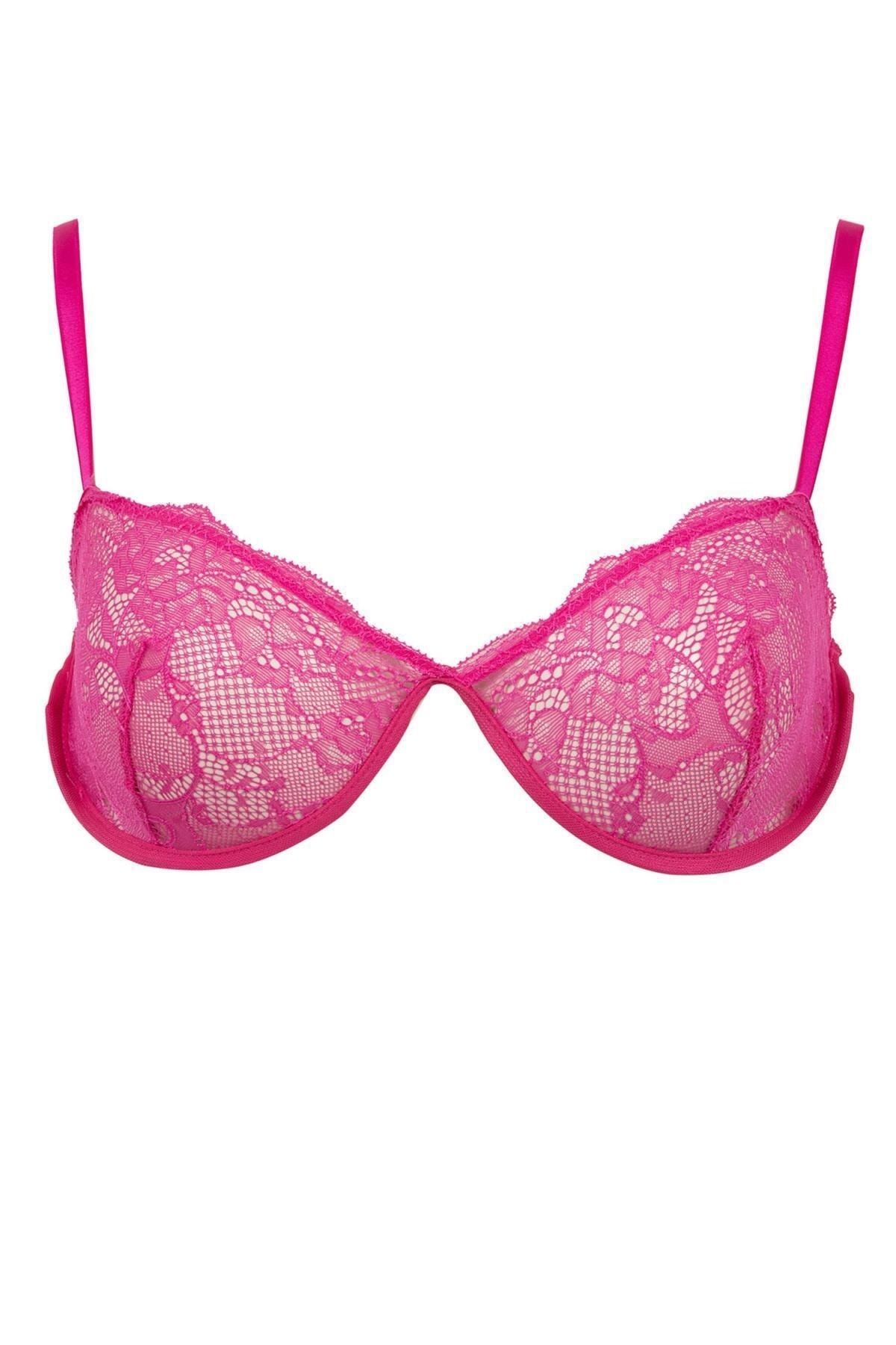 Defacto Fall in Love Lace Coverless Padless Bra - Trendyol