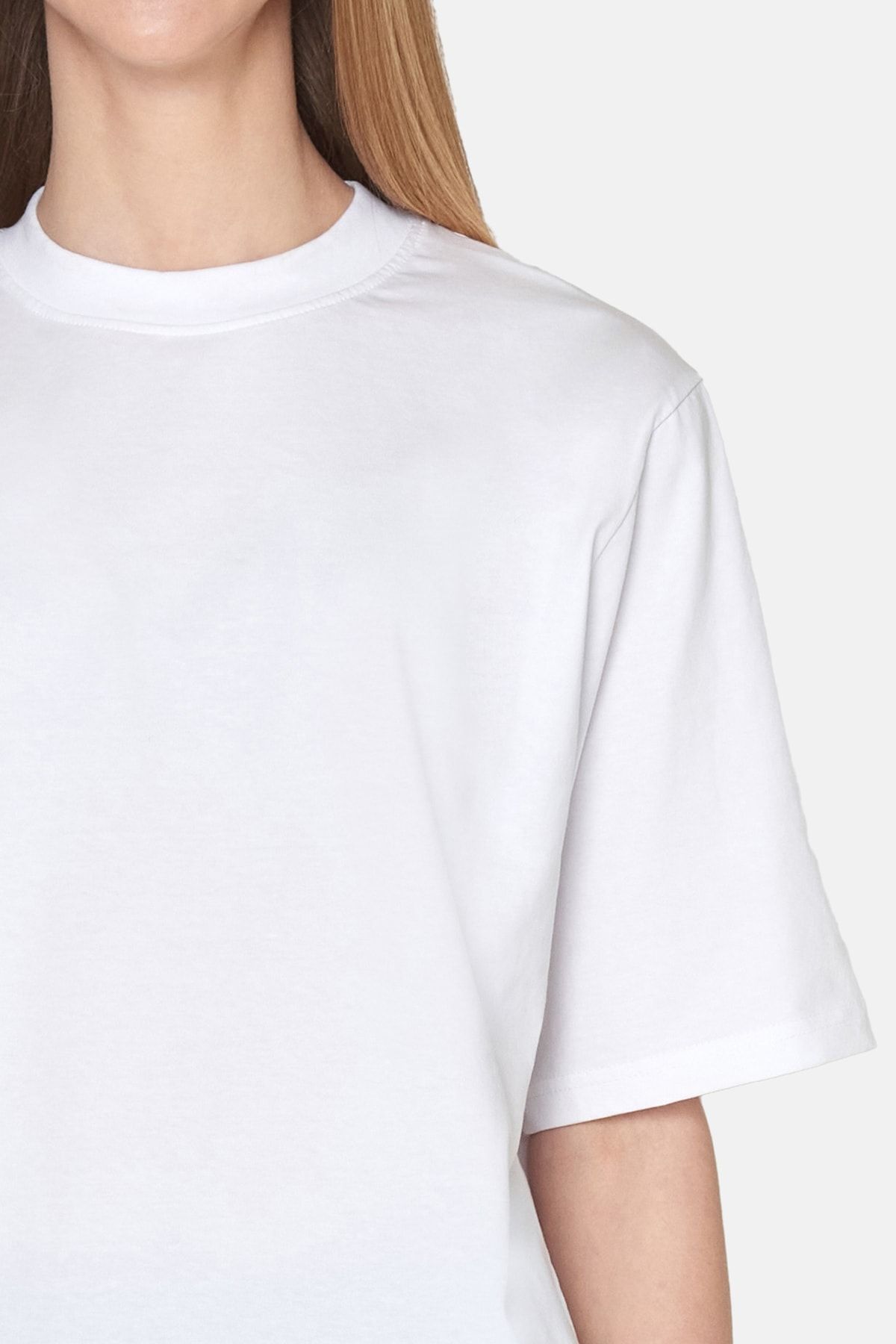 Sister's Point-T-Shirt damski/dziewczęcy biały/łososiowy 3