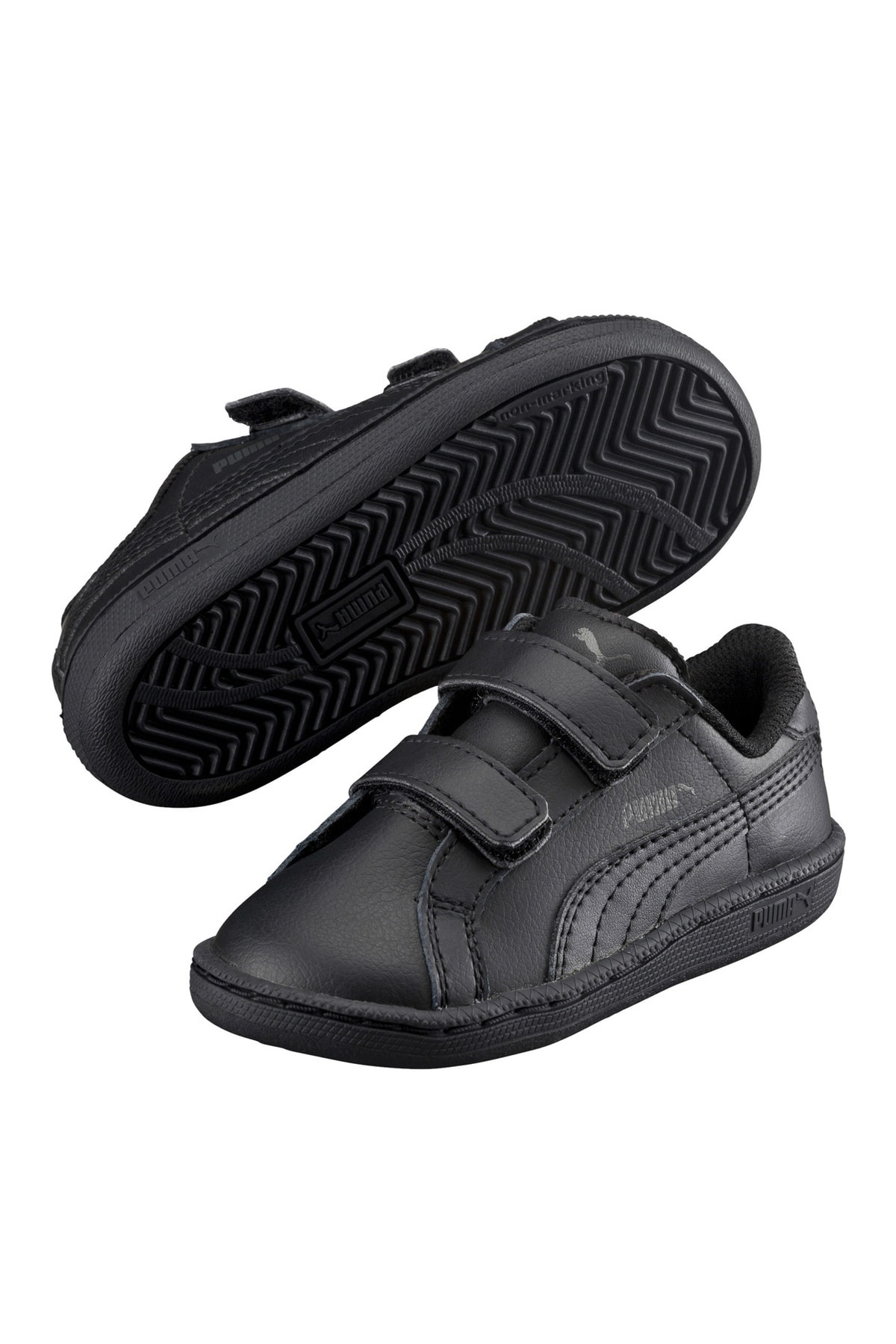 کفش پیاده‌روی مردانه مشکی 36159105 Puma Smash FUN L V PS اورجینال - تصویر 5