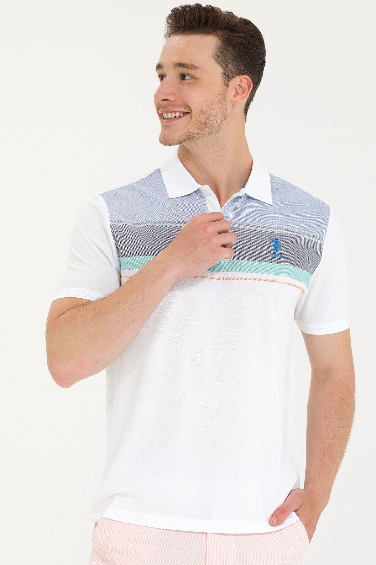 U.S. Polo Assn. NENGA Horizontal Striped Block Color Regular Fit